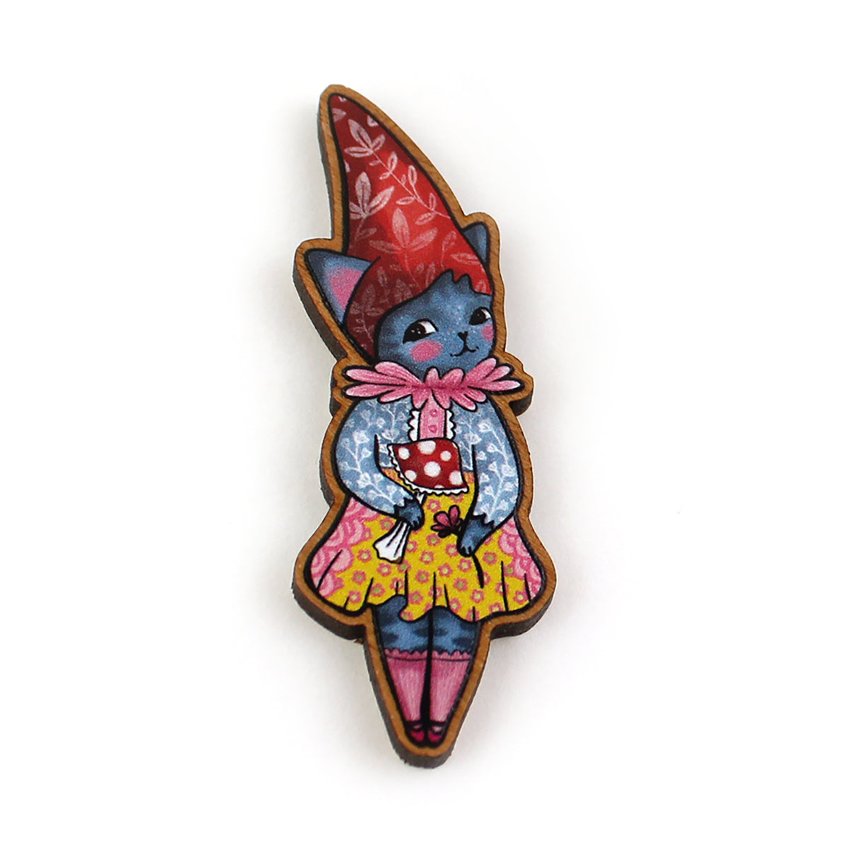 Gnome kitty Brooch