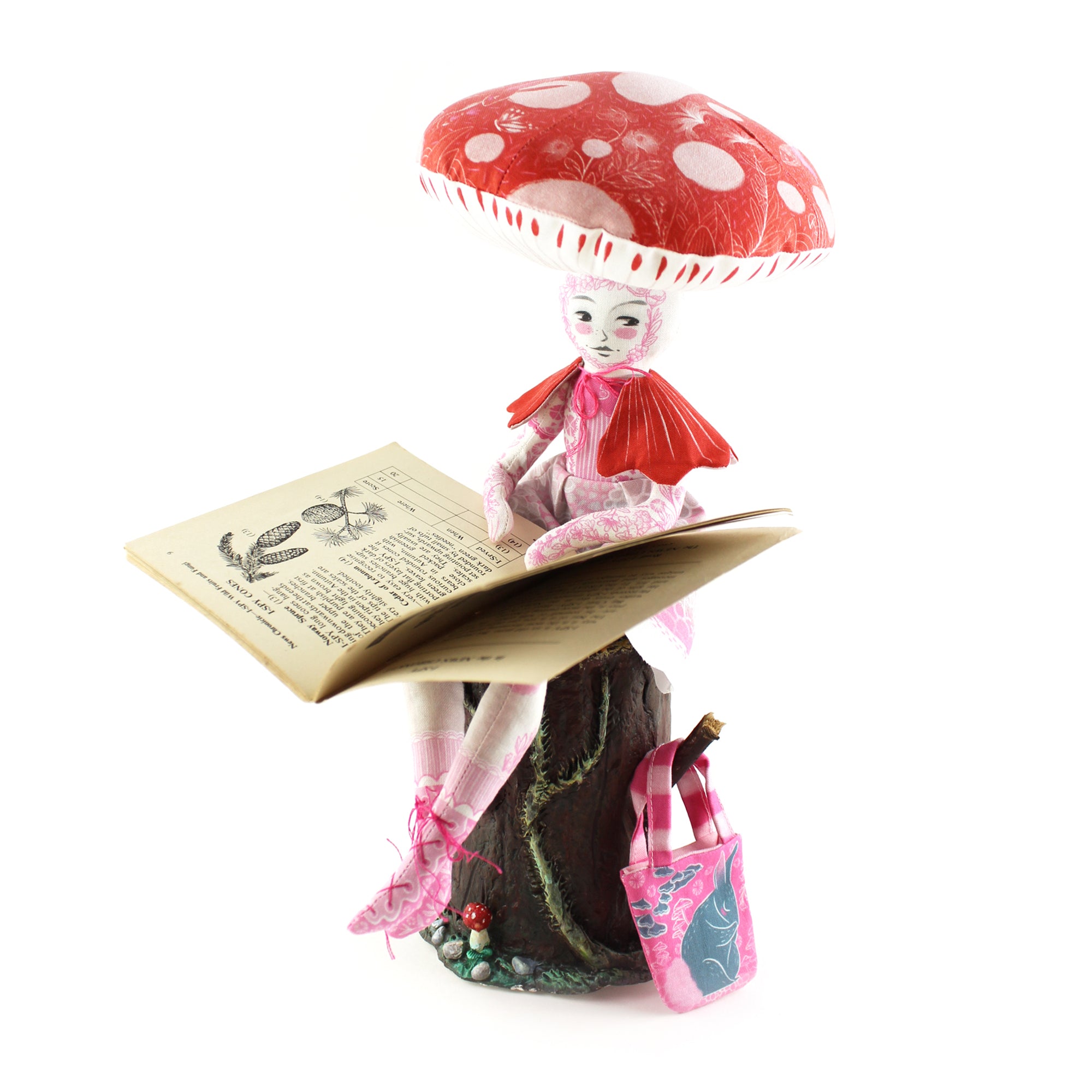 DIY Kit - Patience the Mushroom Girl with 20 Zen cards of hope - FREE UK SHIPPING