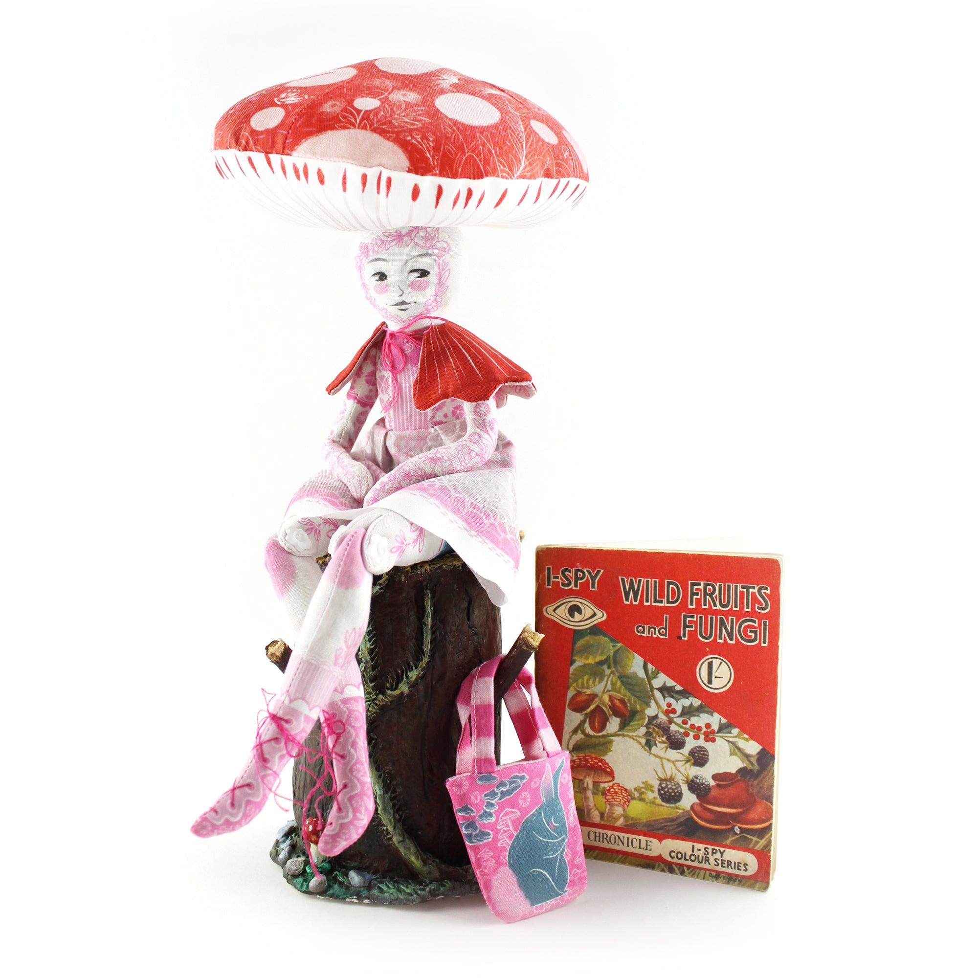 DIY Kit - Patience the Mushroom Girl with 20 Zen cards of hope - FREE UK SHIPPING