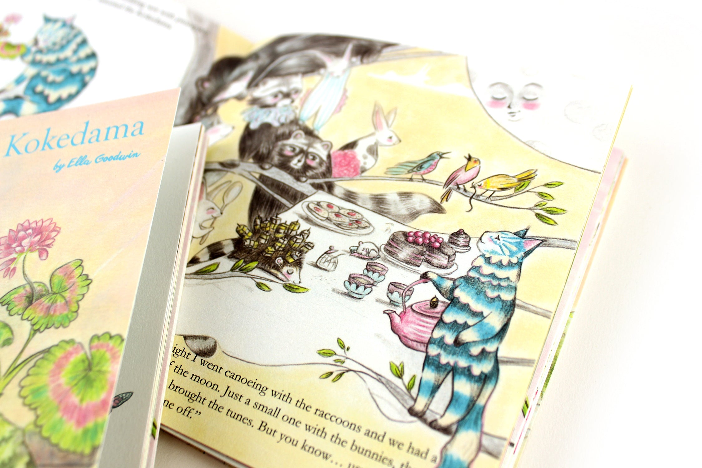 The Cat and the Kokedama - small illustrated picture book (15cm x 15cm)