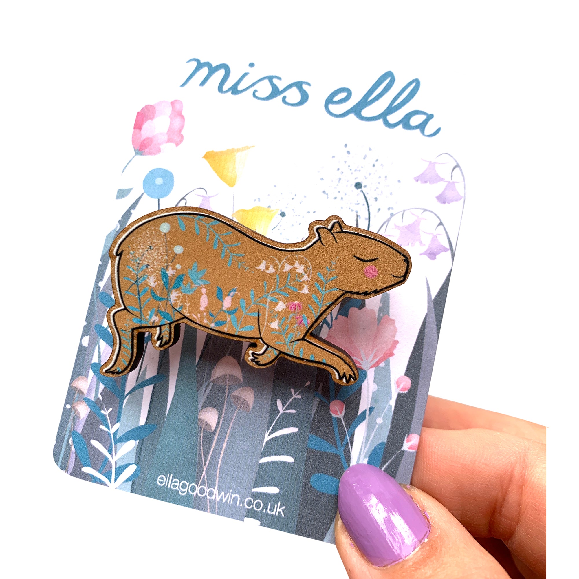 Capybara Brooch - SLIGHT SECOND SALE