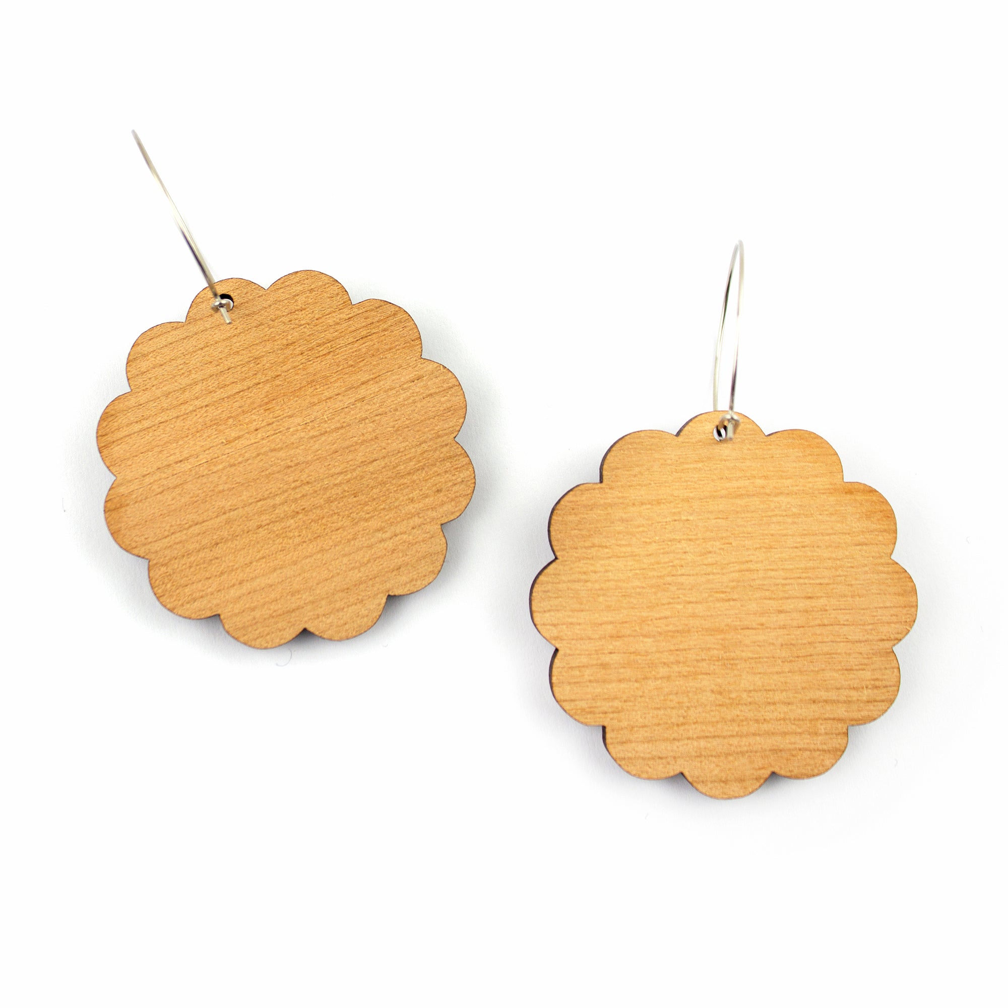 Moon Girl Earrings (Stainless steel hoops)