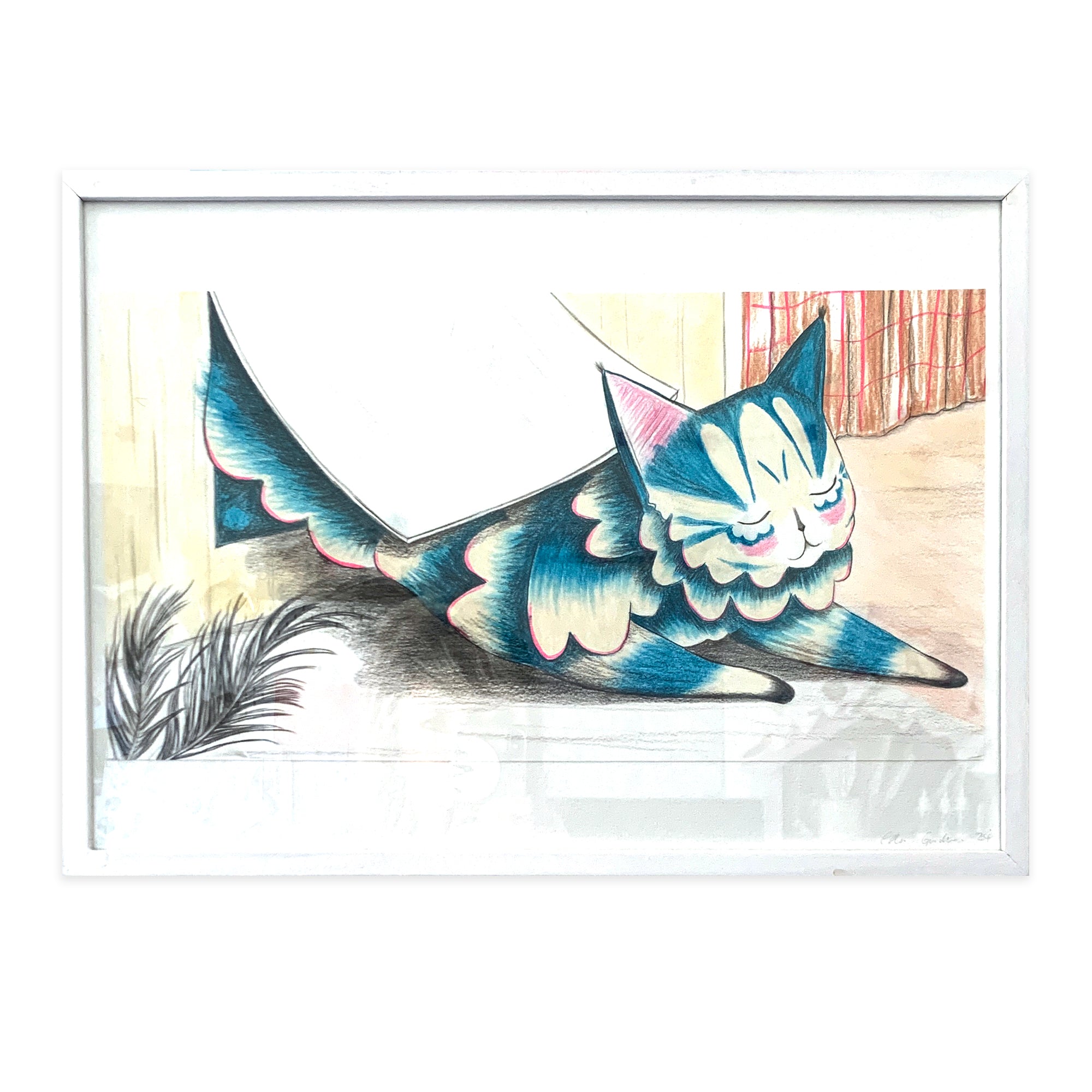 "The Wanderer Returns" - Original Illustration from 'The Cat and the Kokedama'