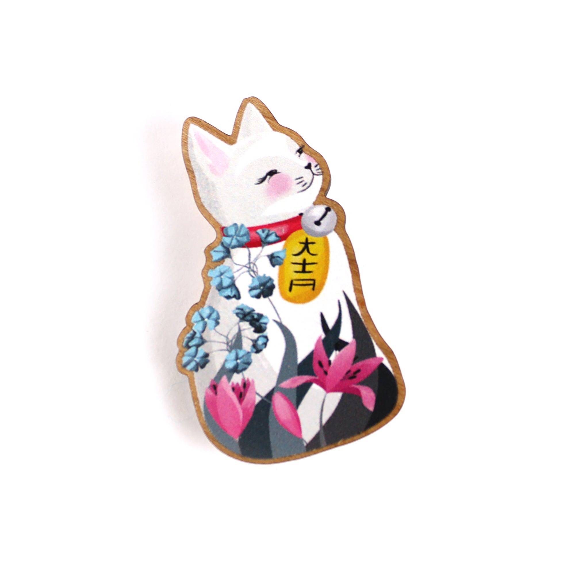 Lucky Cat Brooch