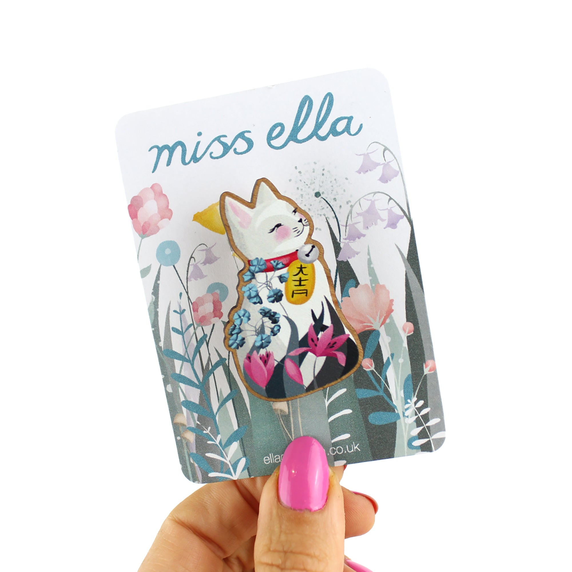Lucky Cat Brooch