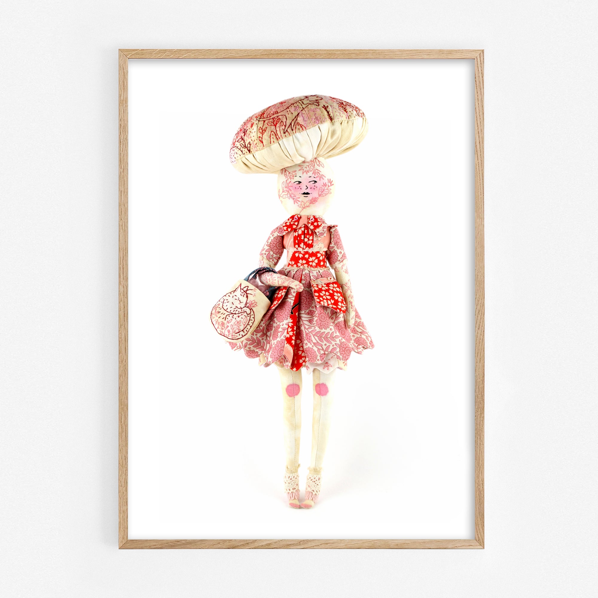 Mia The Mushroom Girl Fine Art Print