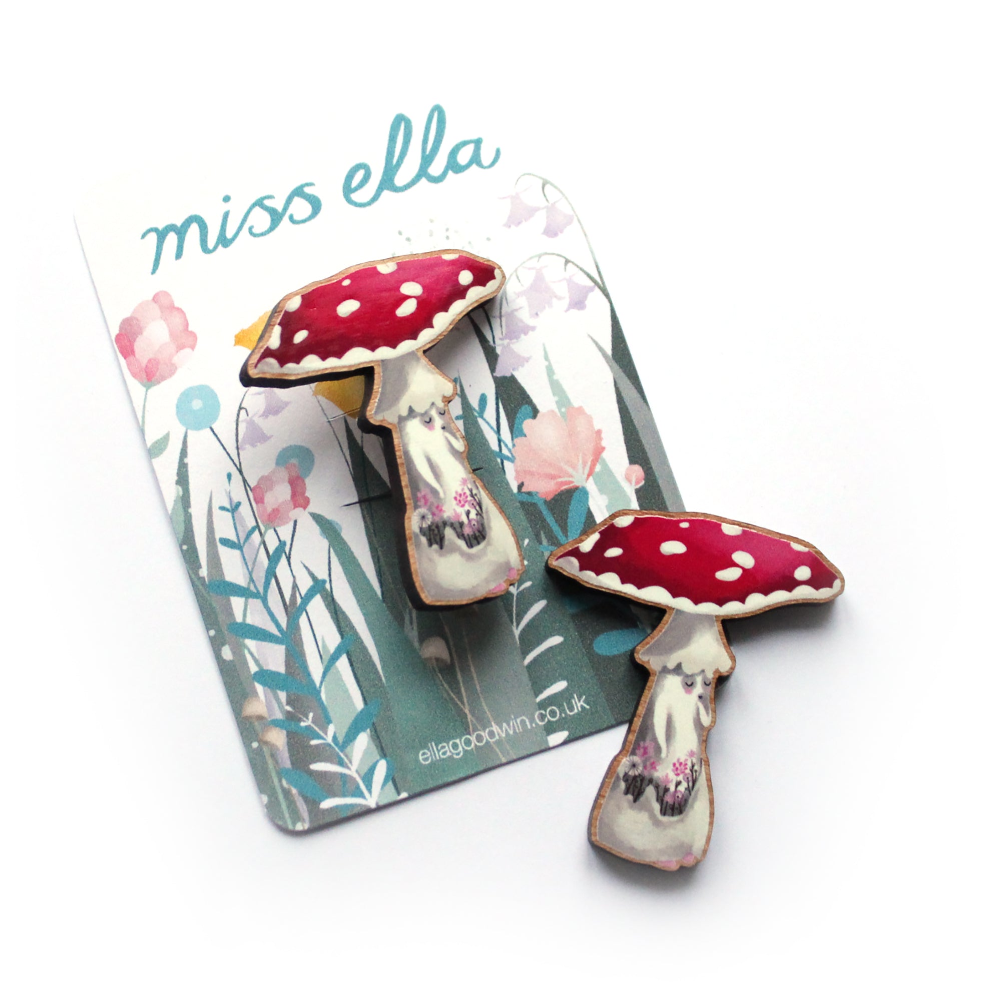 Mushroom Girl Brooch