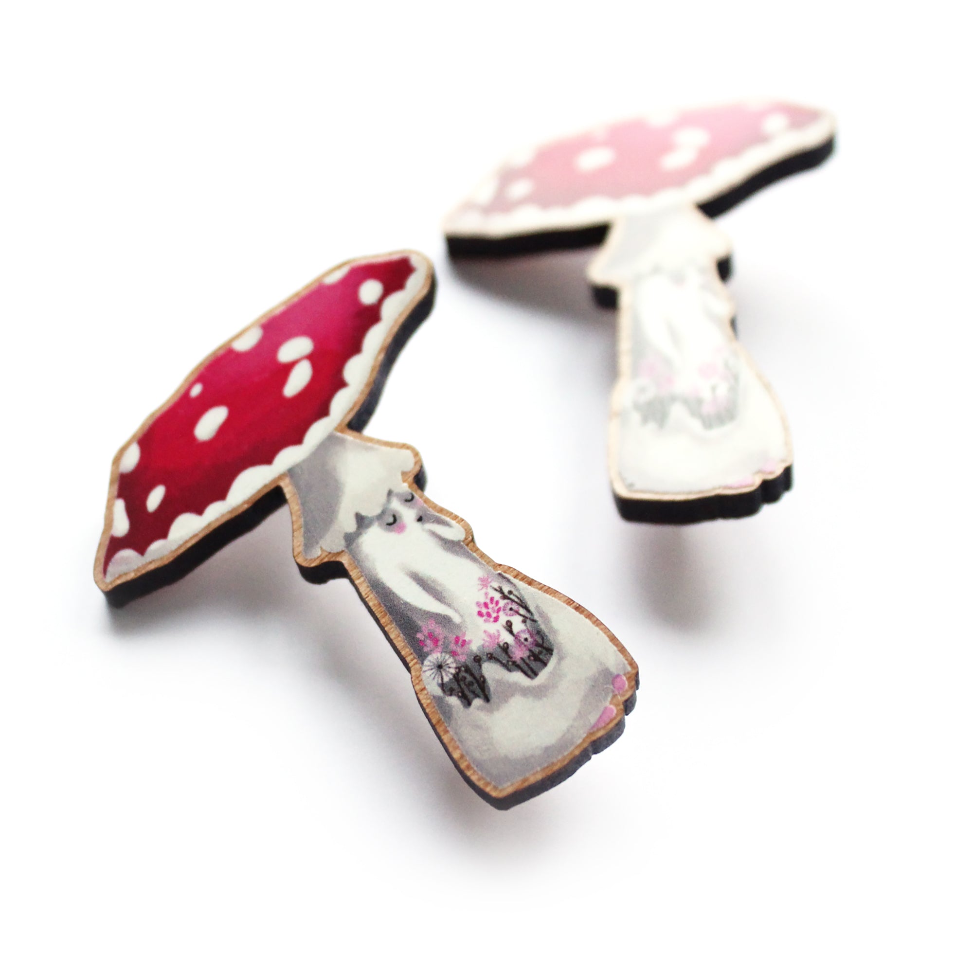 Mushroom Girl Brooch