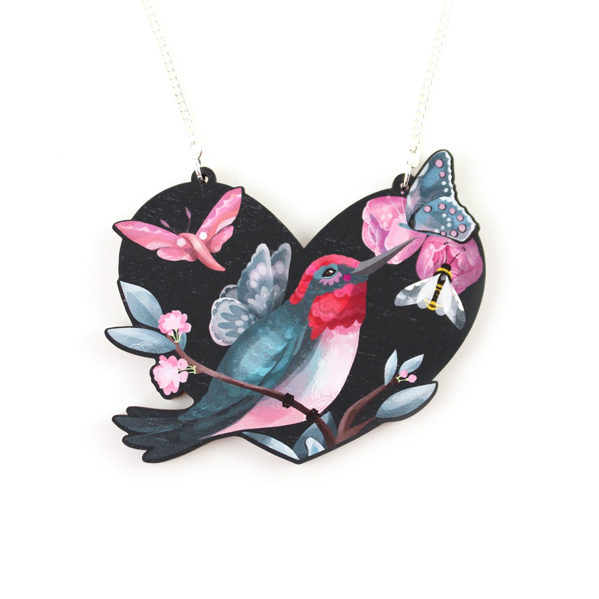 Hummingbird Love Necklace