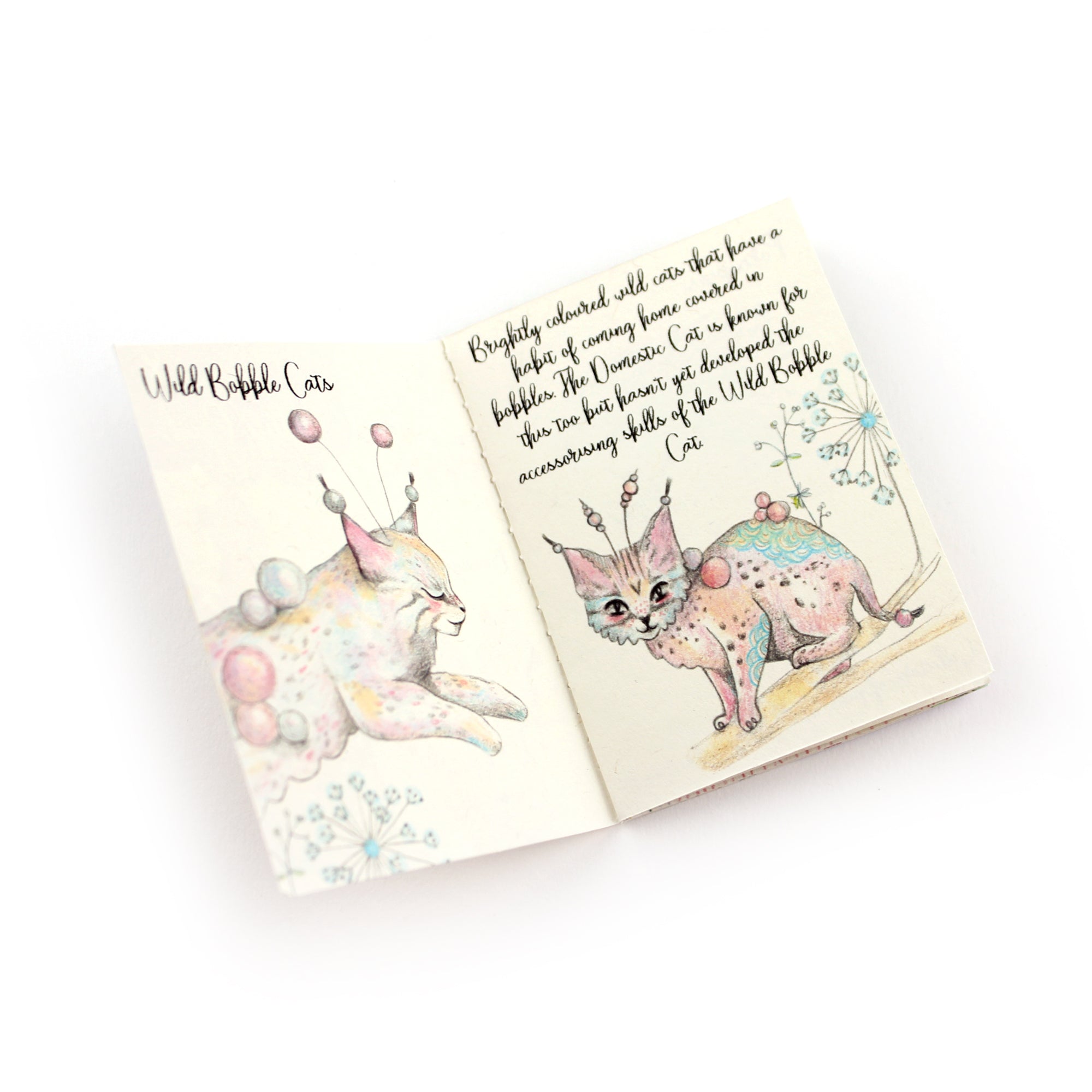 DIY Kit - Iris the Flower Bunny with 12 page Handmade Illustrated Mini Book - FREE UK SHIPPING