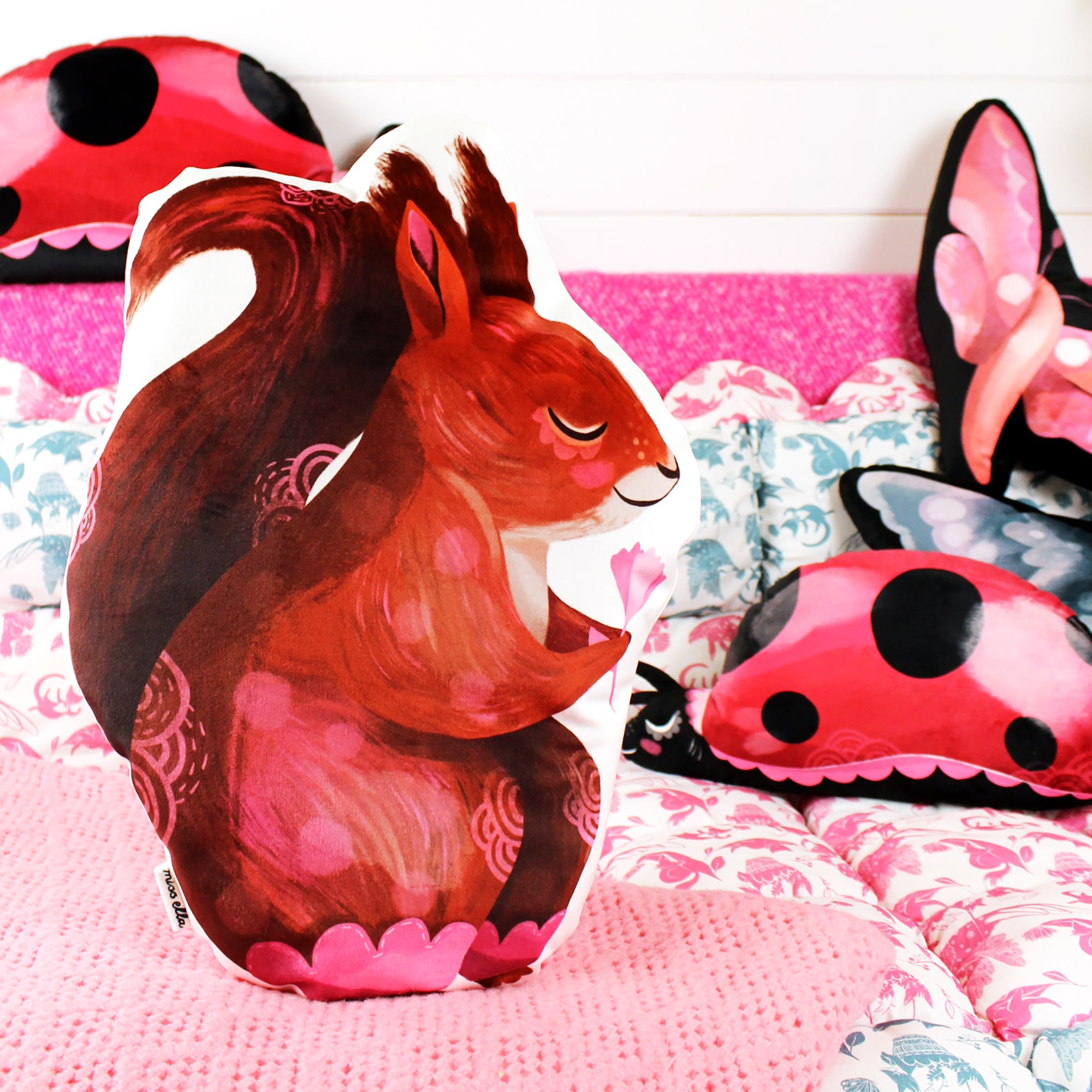 DIY sewing KIT - Red Squirrel Cushion - END OF LINE SALE