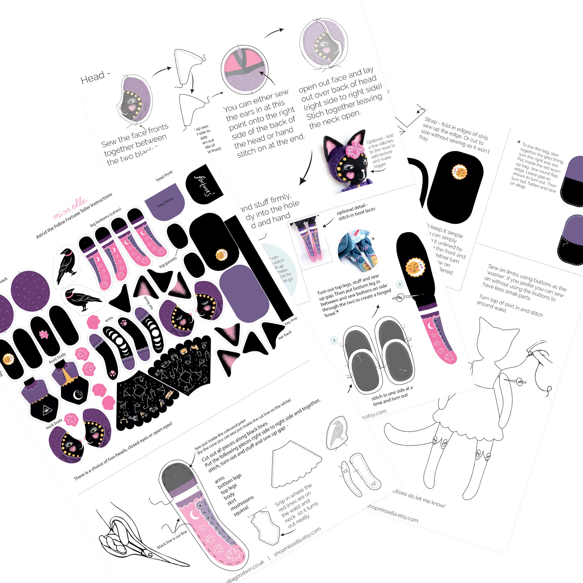 DIY Kit - Astrid the Fortune Teller - FREE UK SHIPPING