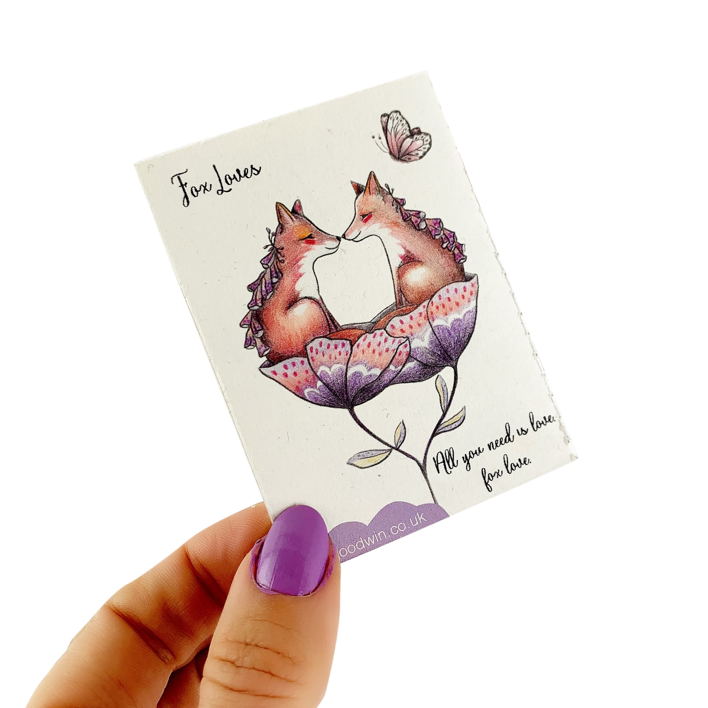 Iris the Flower Bunny with 12 page Handmade Illustrated Mini Book