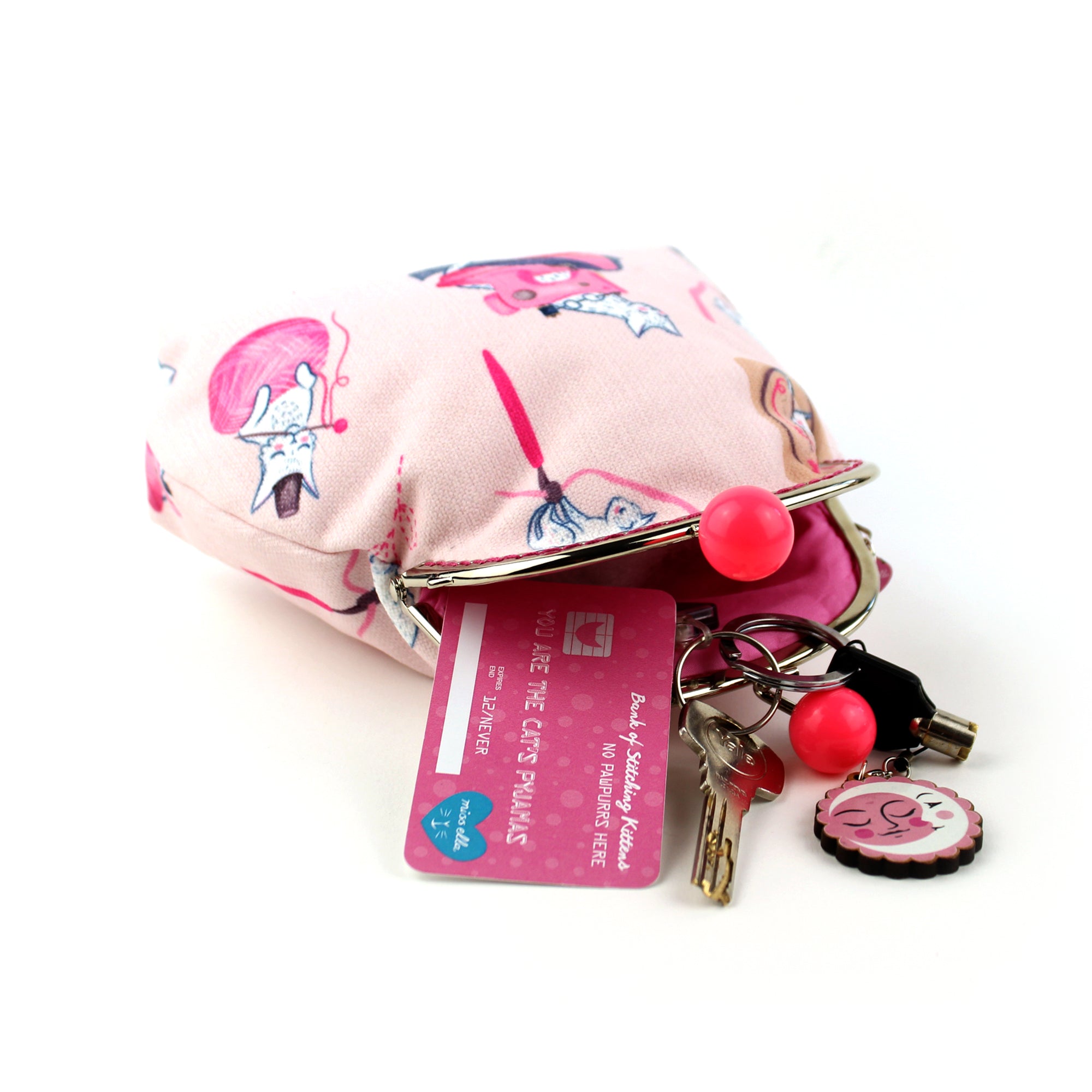 DIY KIT - Sewing Cats Jumbo Bobble Purse