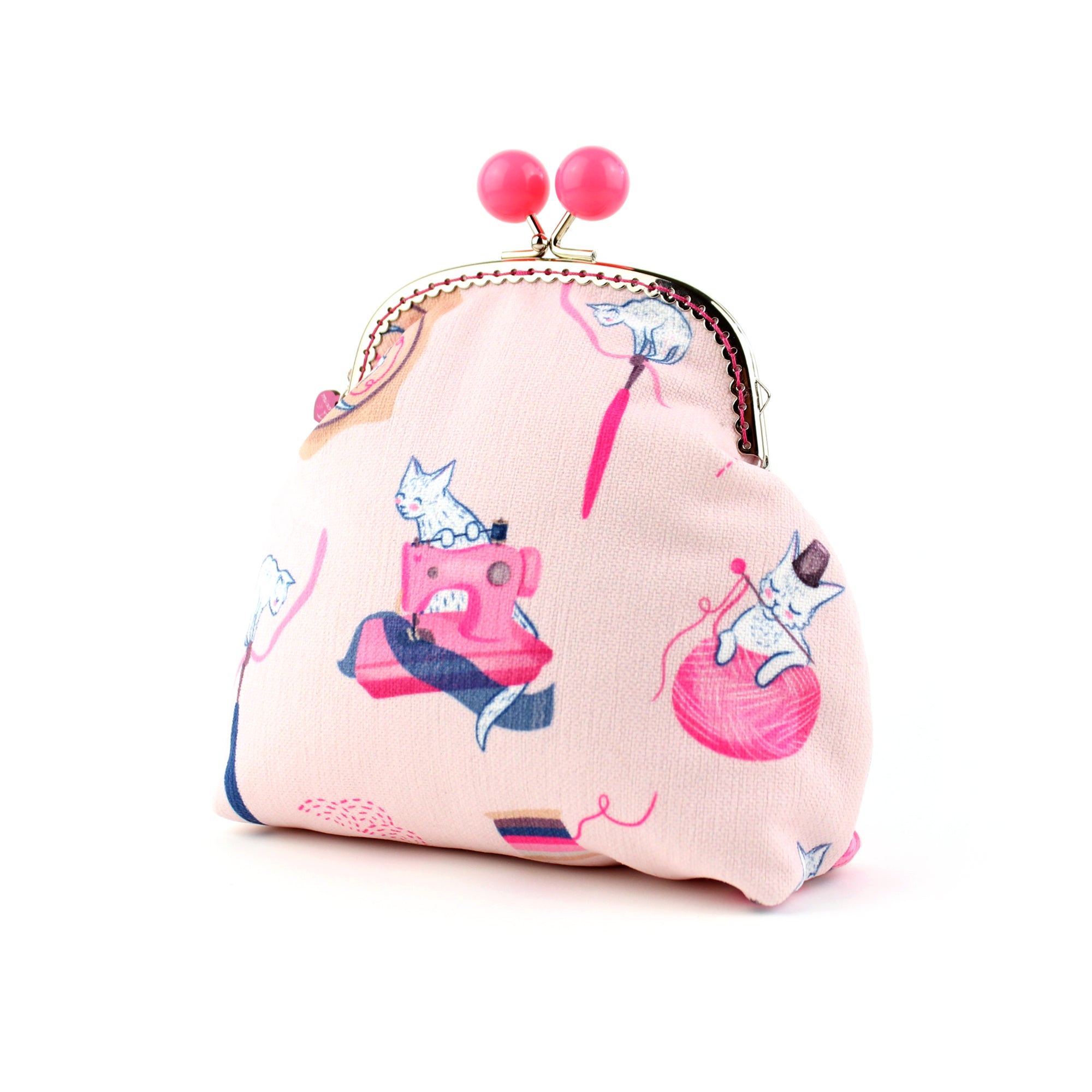 DIY KIT - Sewing Cats Jumbo Bobble Purse