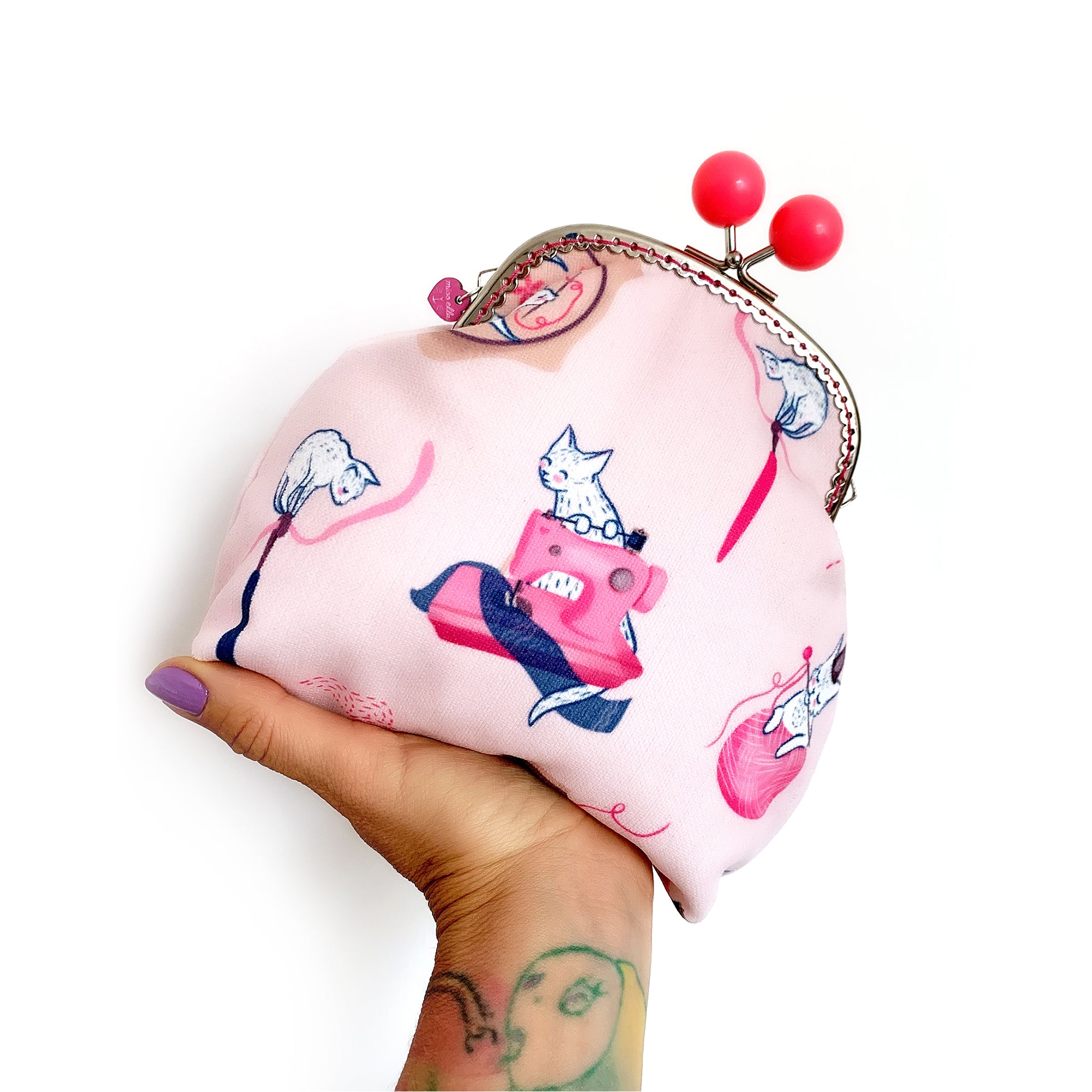 DIY KIT - Sewing Cats Jumbo Bobble Purse