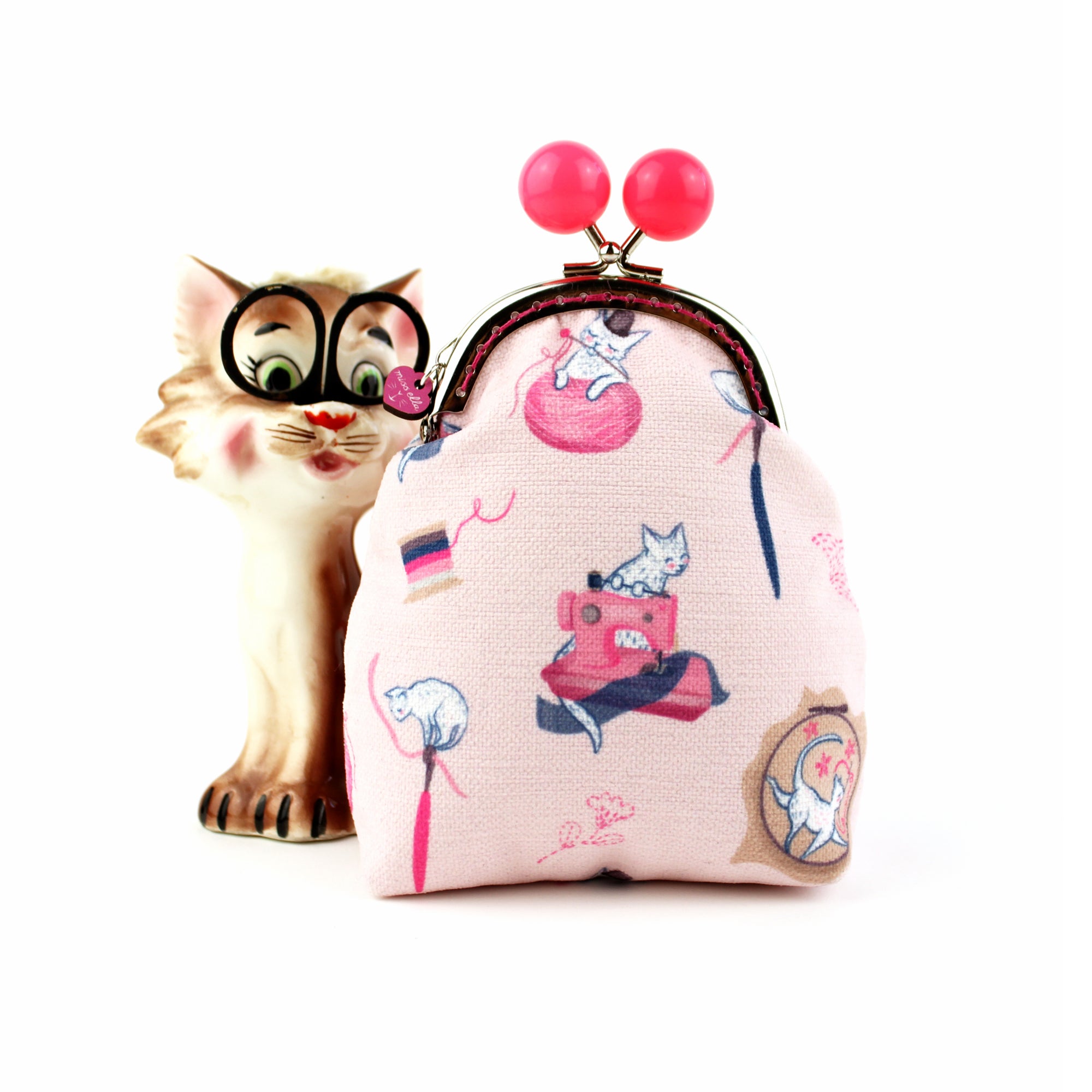 Sewing Cats Bobble Purse