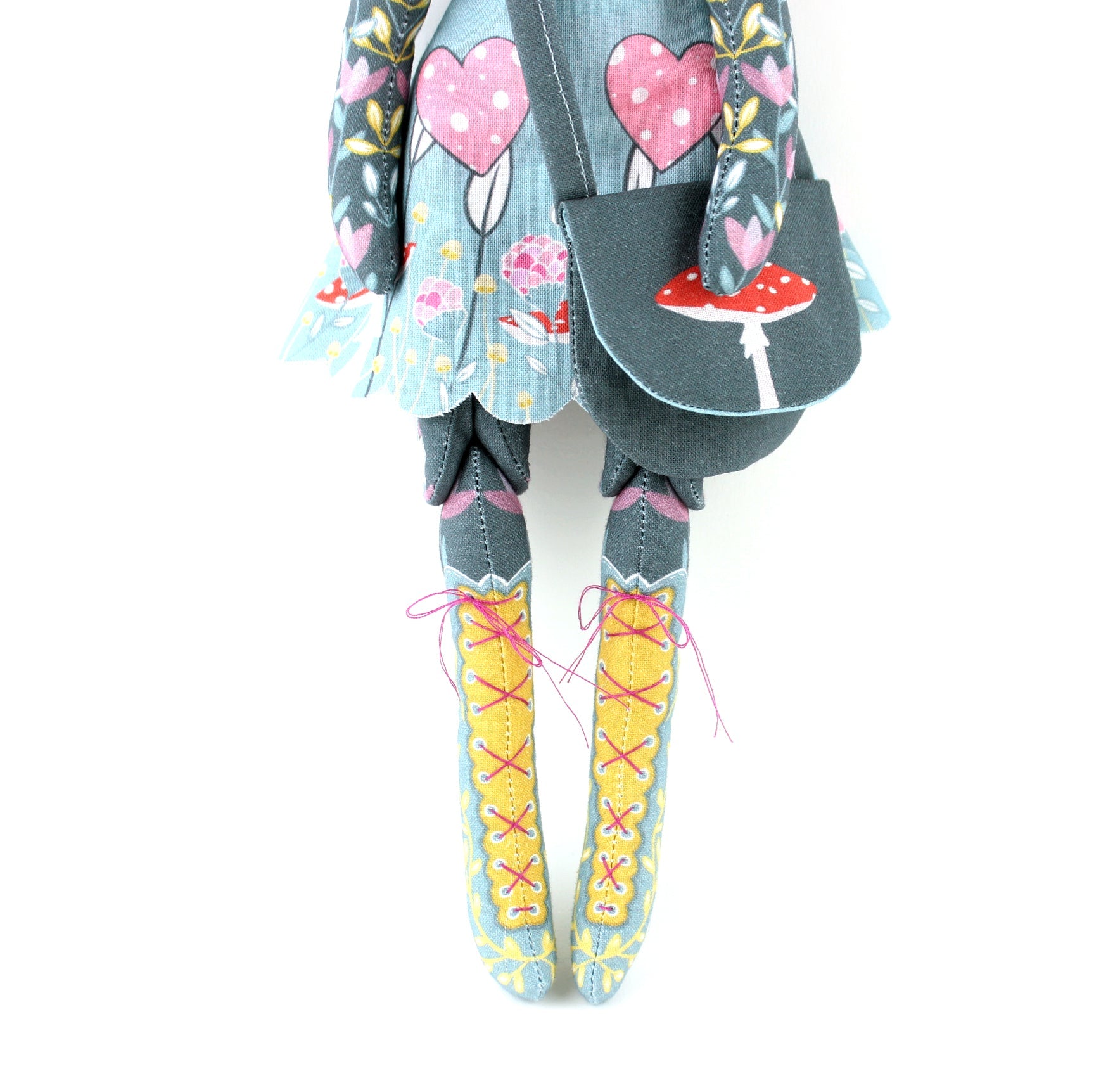 Flora the Forager Cat Doll and Mushroom Foraging Book