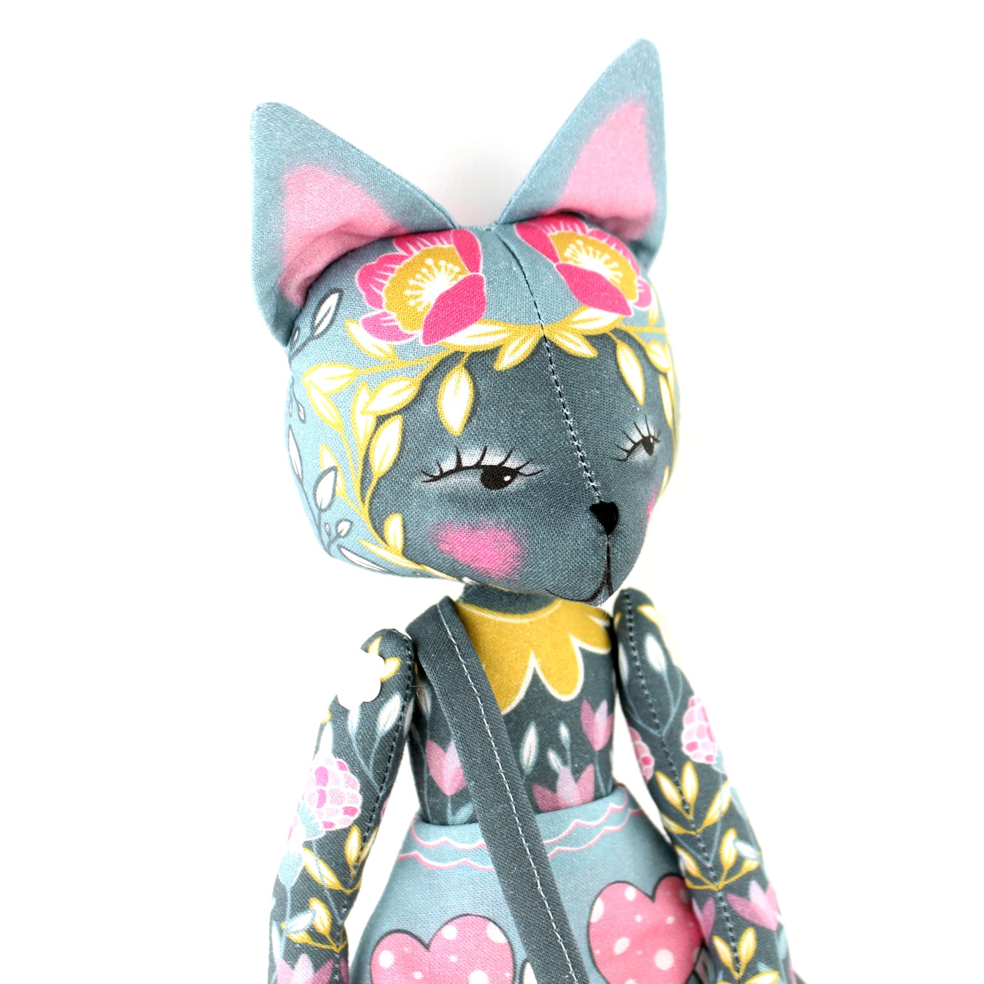 Flora the Forager Cat Doll and Mushroom Foraging Book