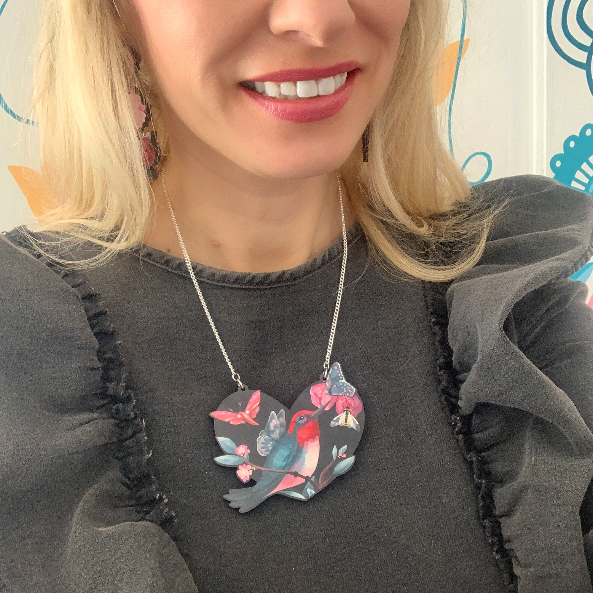 Hummingbird Love Necklace