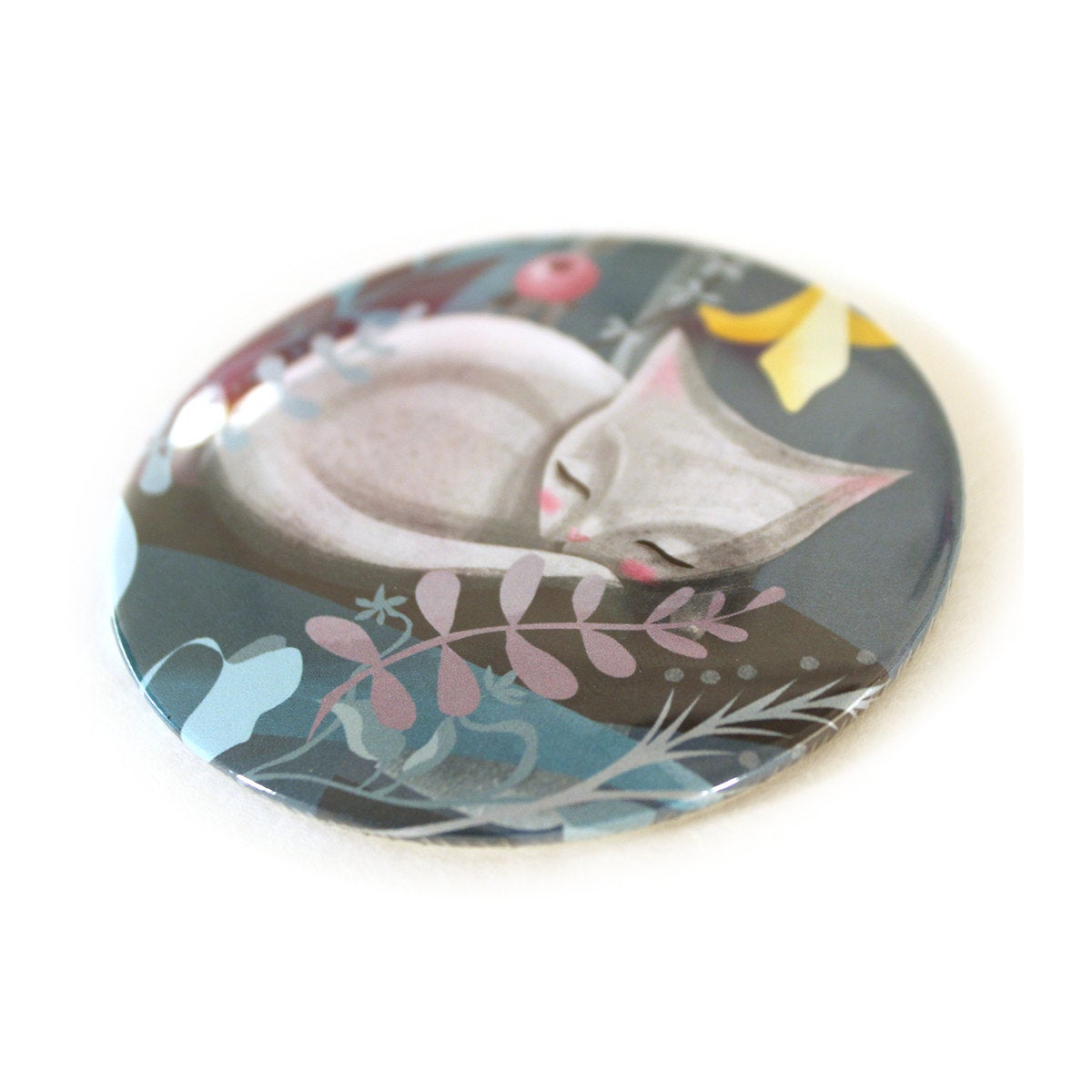 Sleeping Cat Pocket Mirror