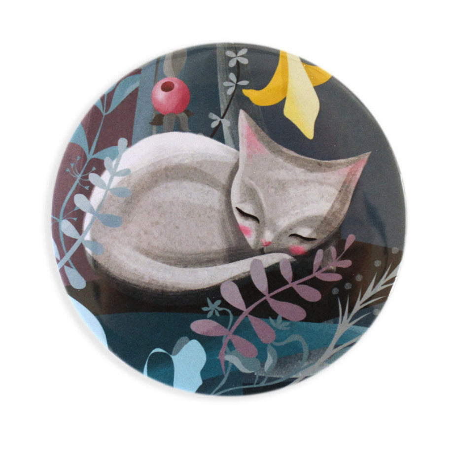 Sleeping Cat Pocket Mirror
