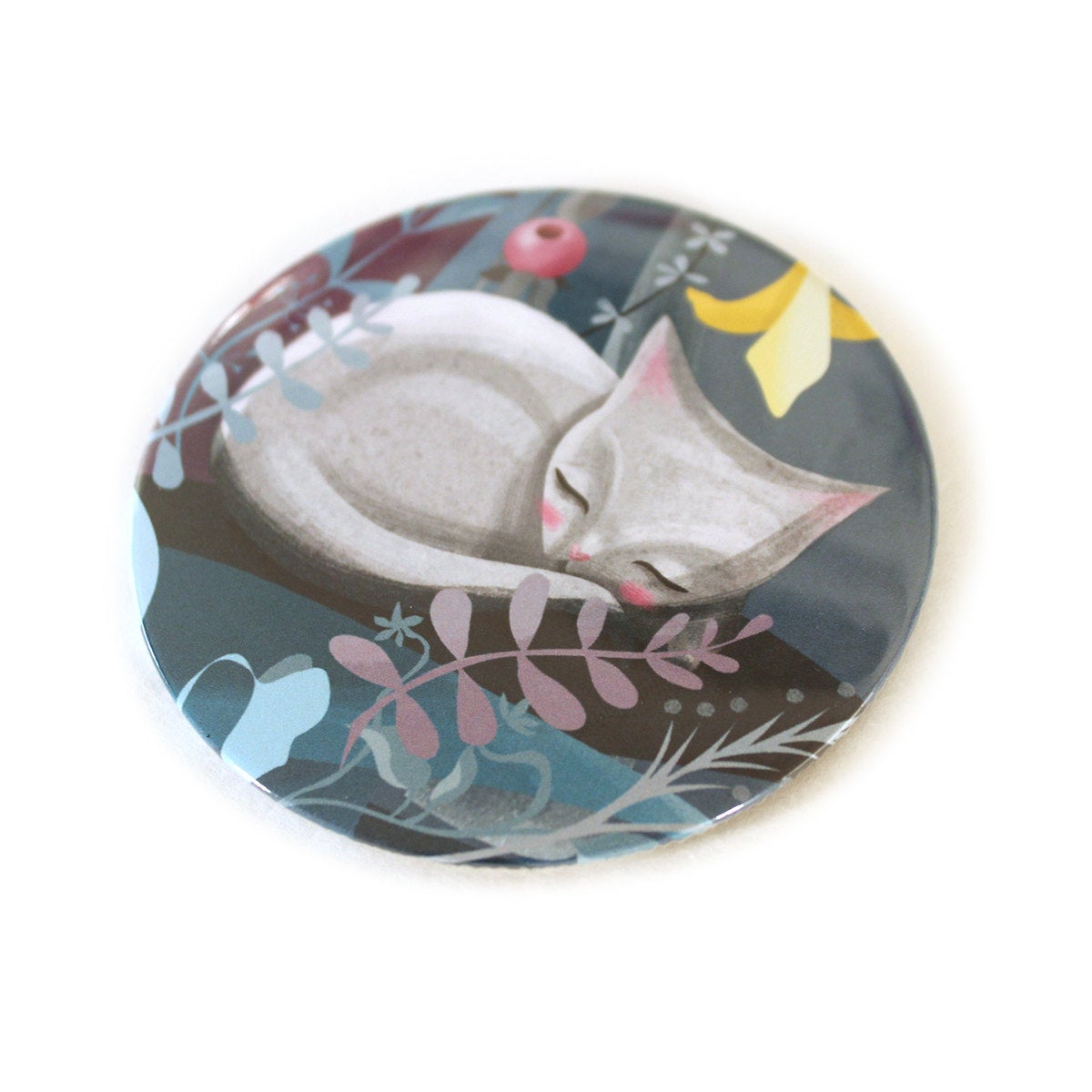 Sleeping Cat Pocket Mirror