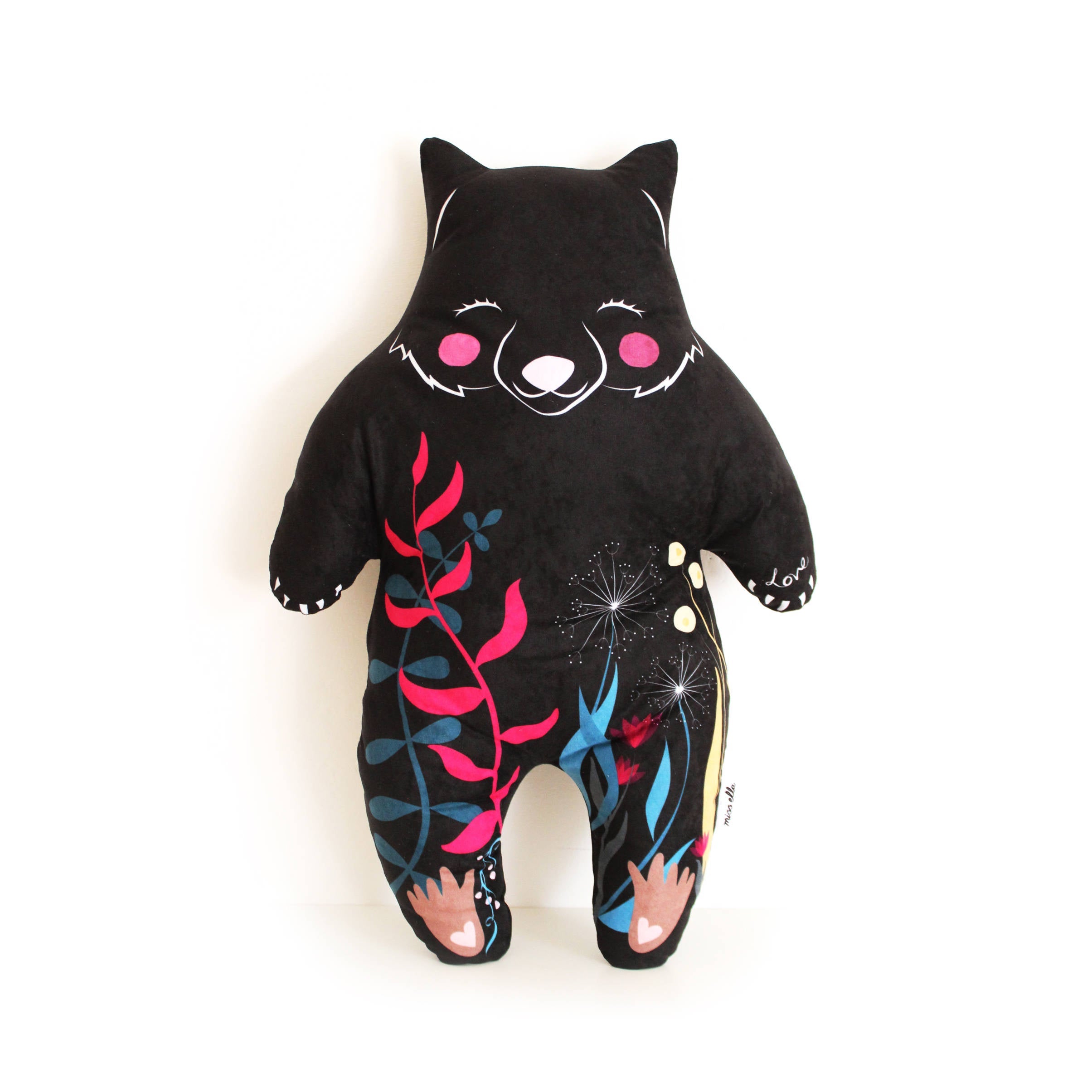Black Wombat Cushion