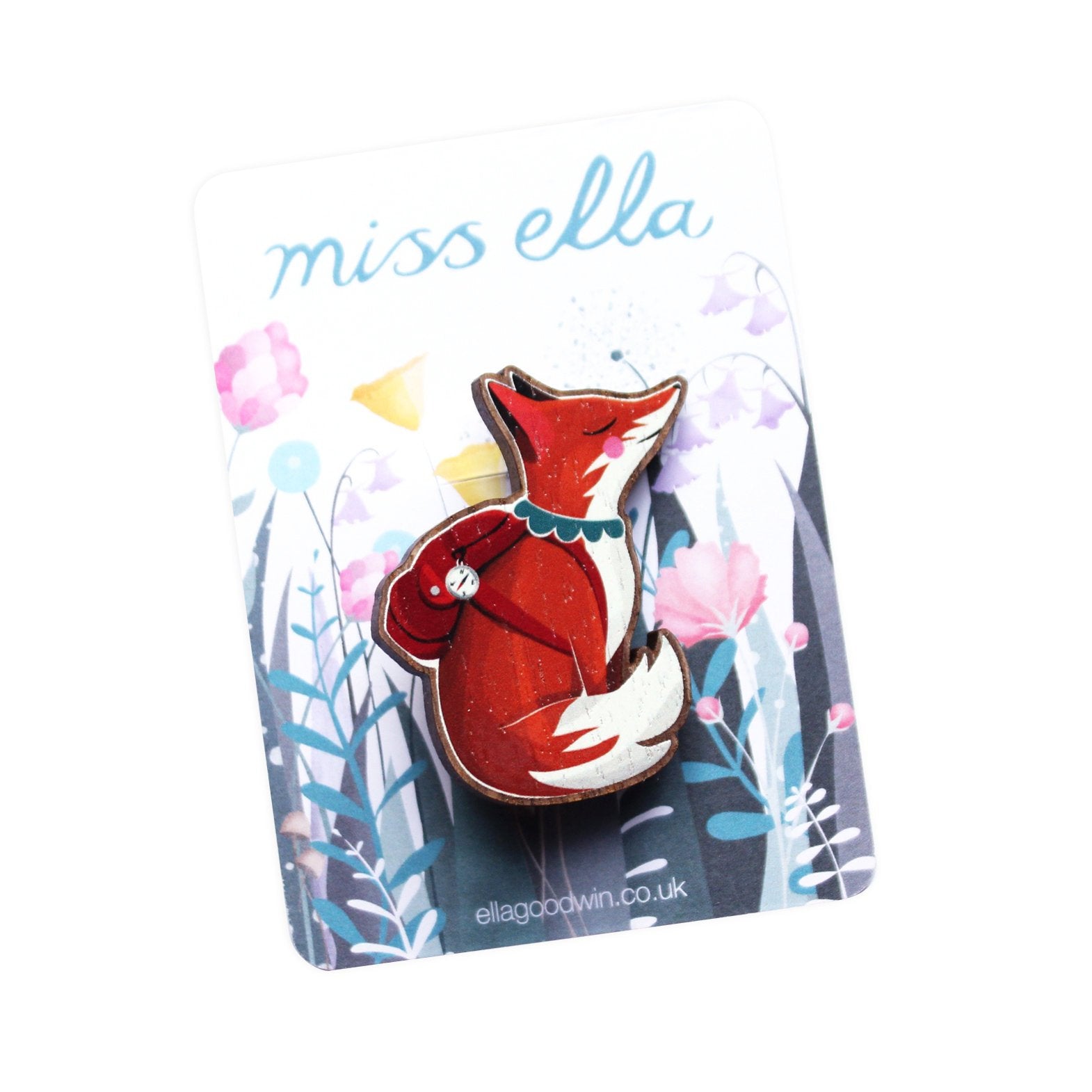 Travelling Fox Brooch