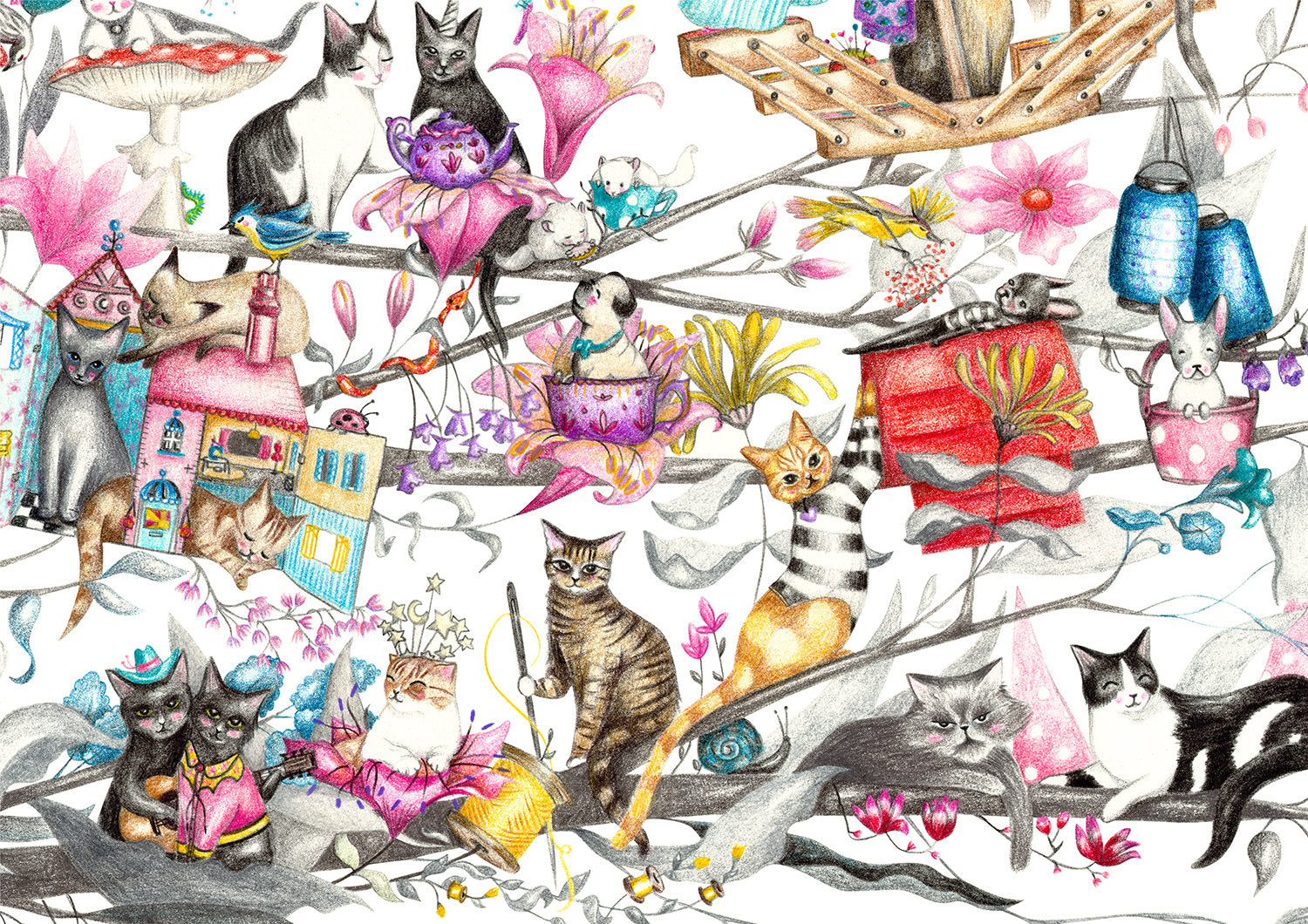 Cat Tree Print