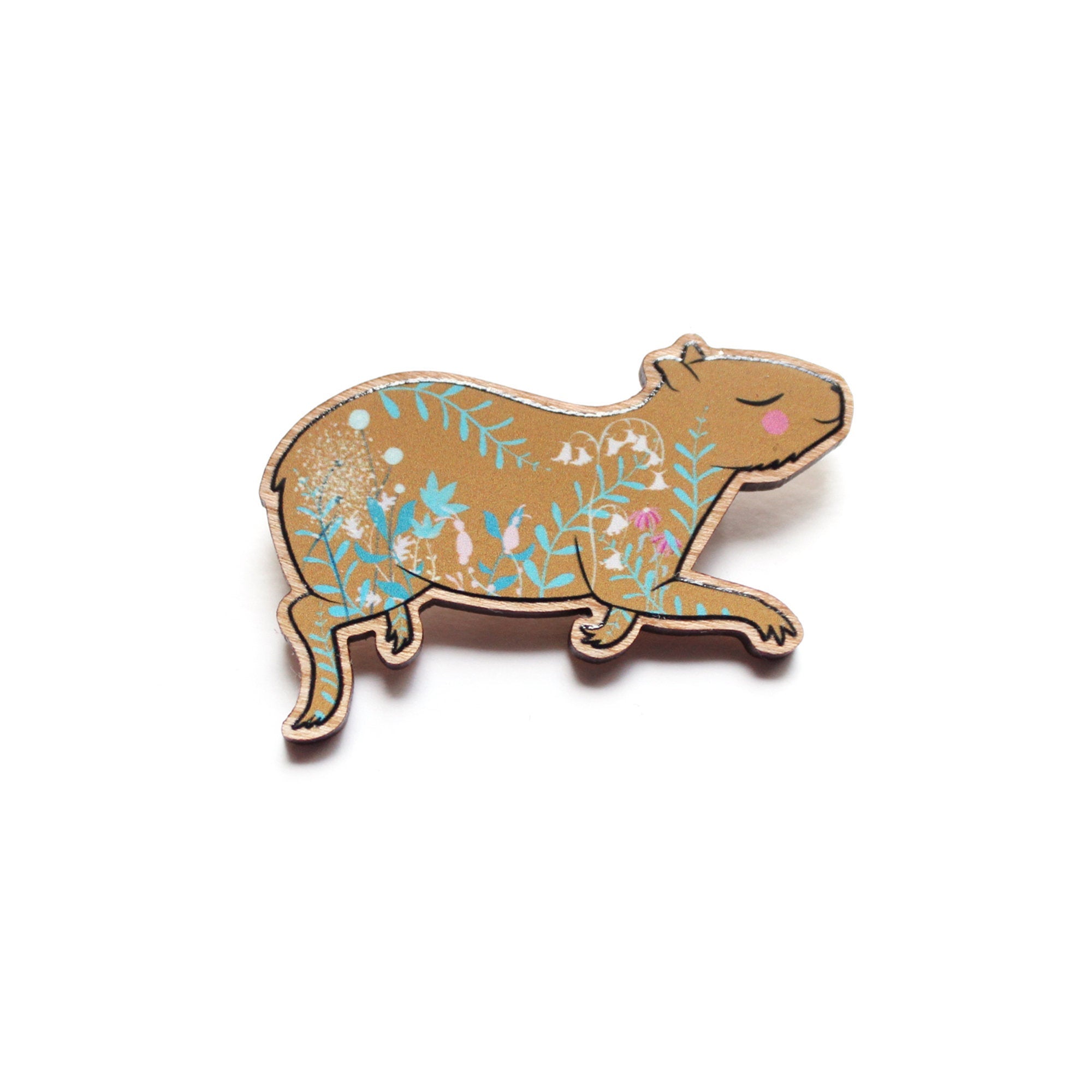 Capybara Brooch