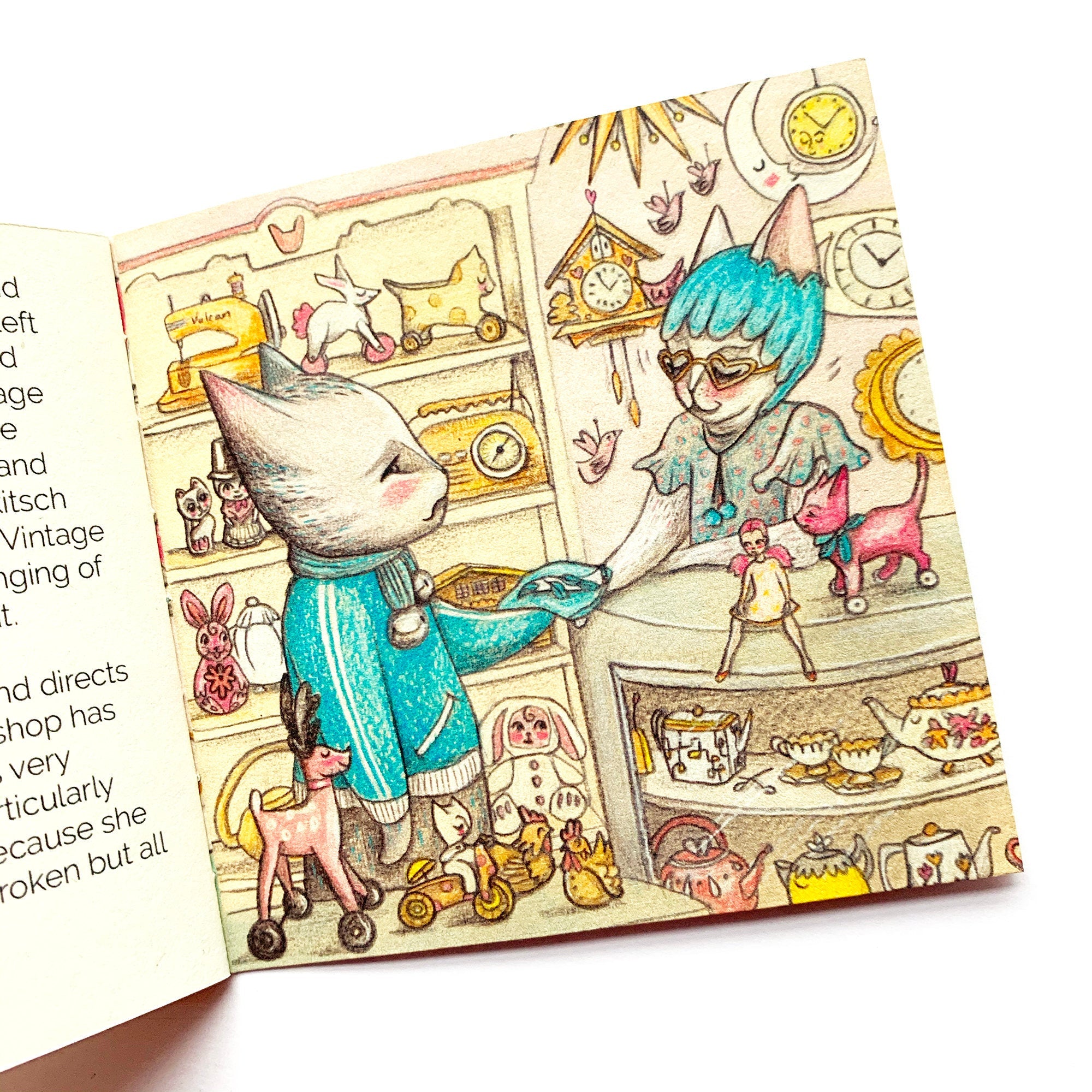 Earl Grey and the Teapot's Journey Mini Handmade book