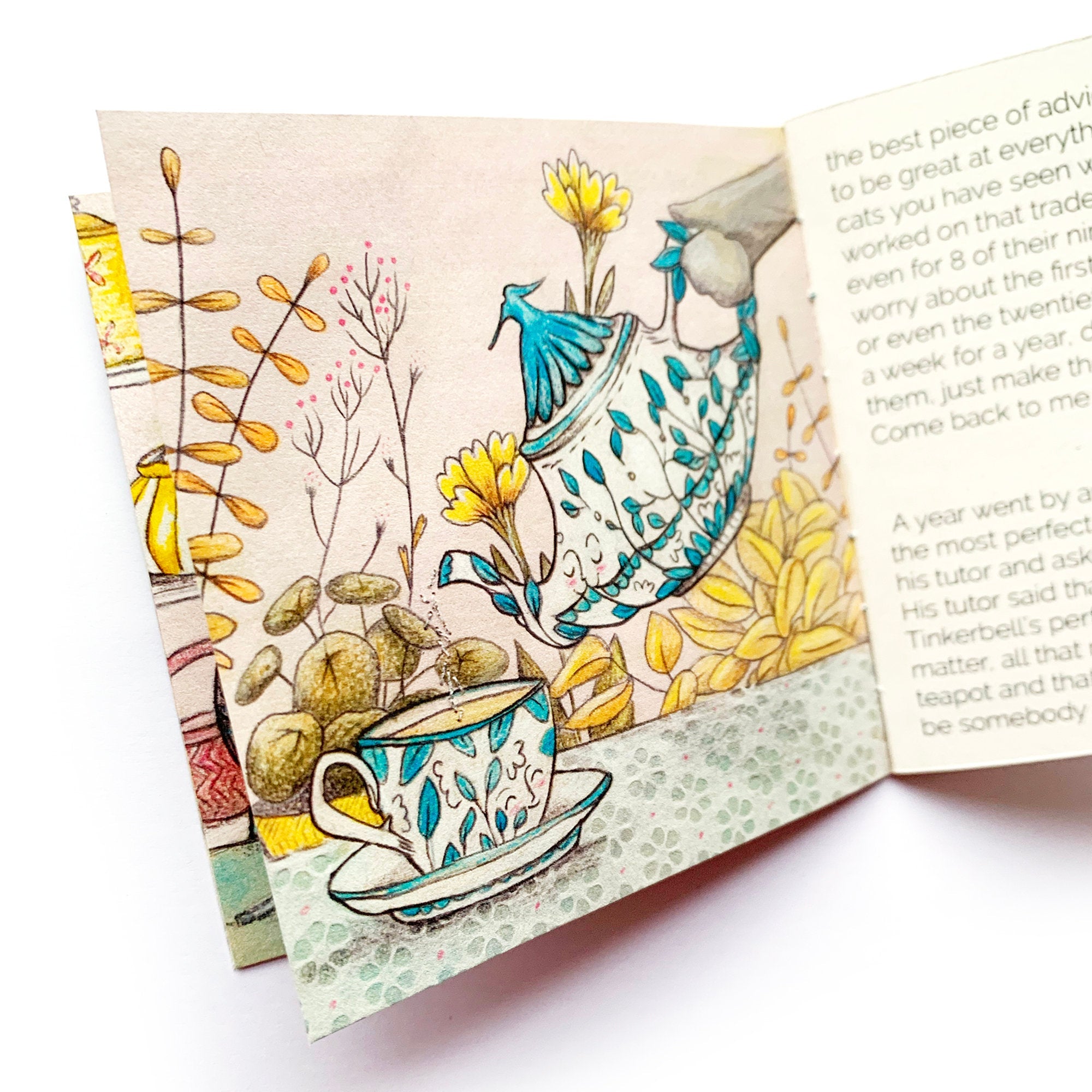 Earl Grey and the Teapot's Journey Mini Handmade book