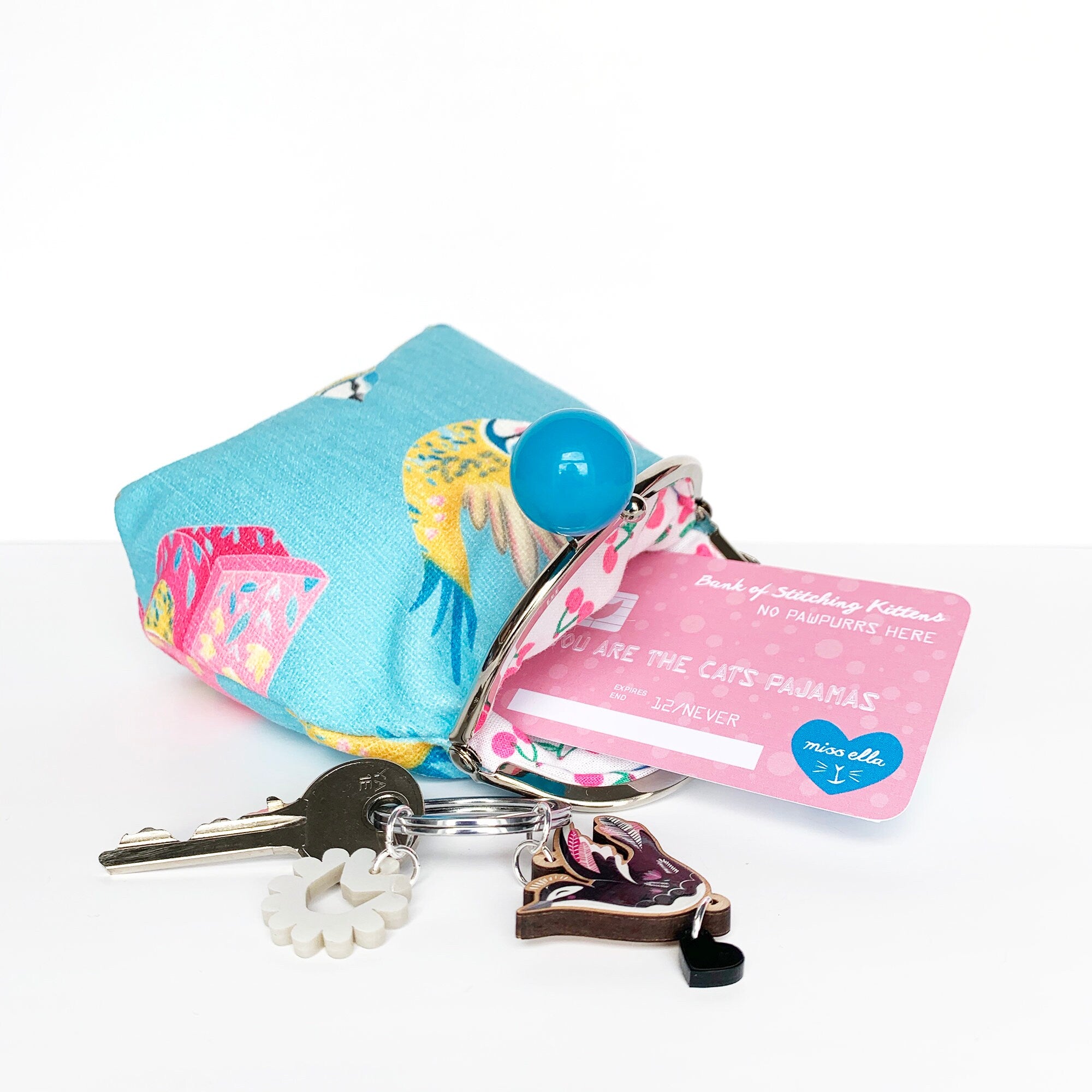 Blue Tit Bobble Purse