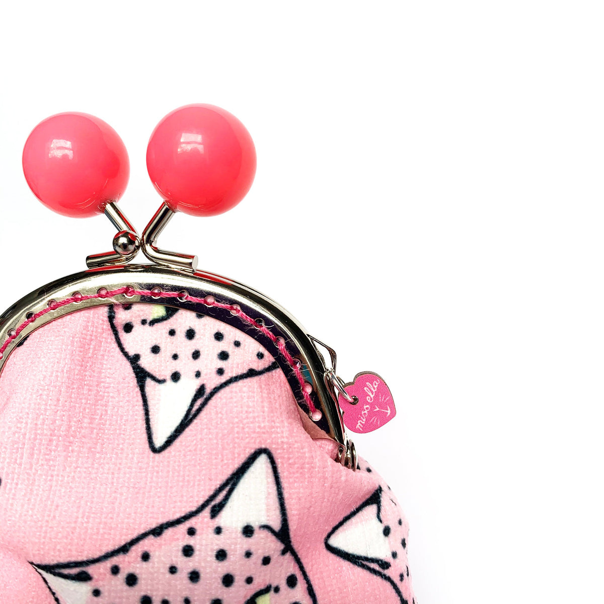 DIY KIT - Pink Leopard Bobble Purse