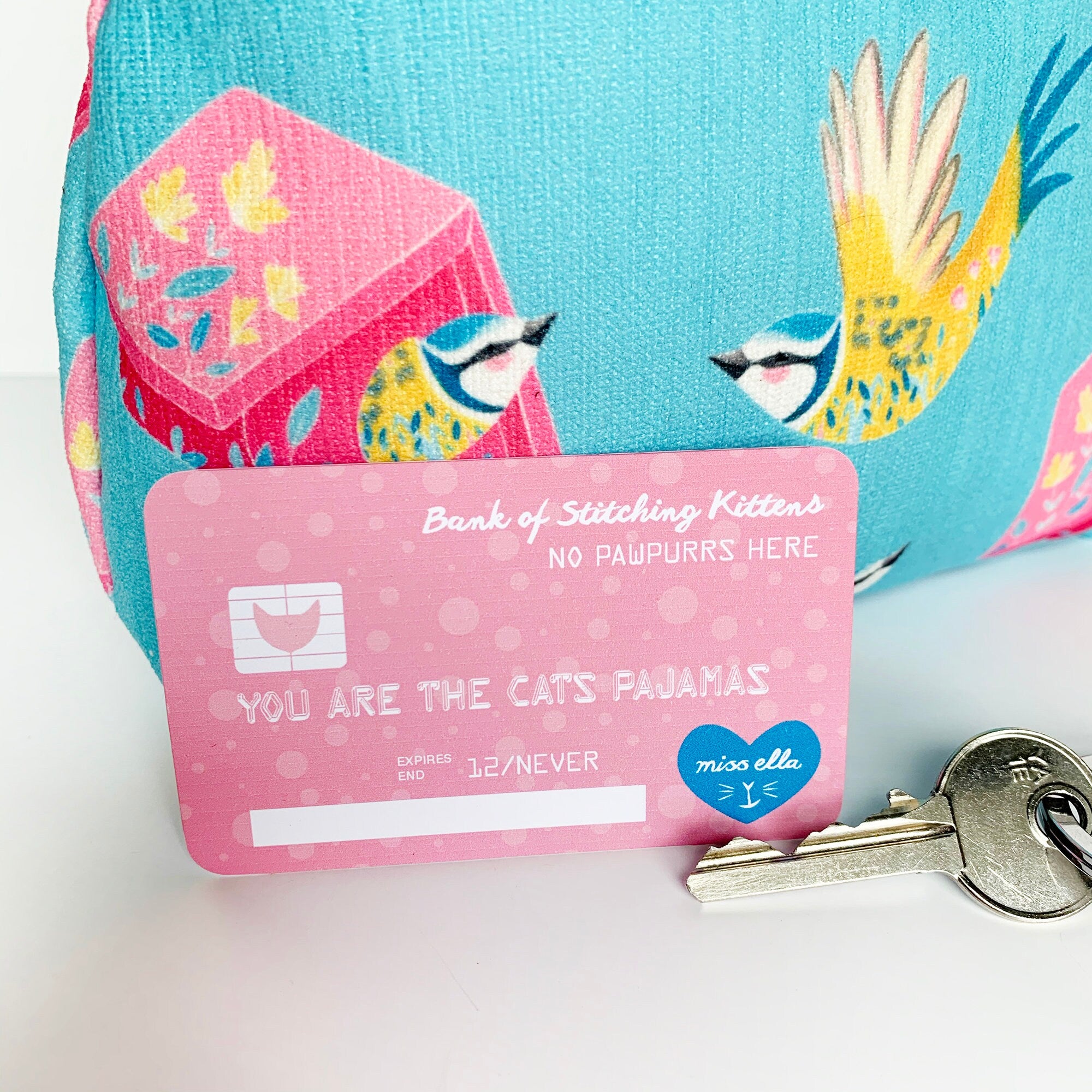 Blue Tit Jumbo Bobble Purse