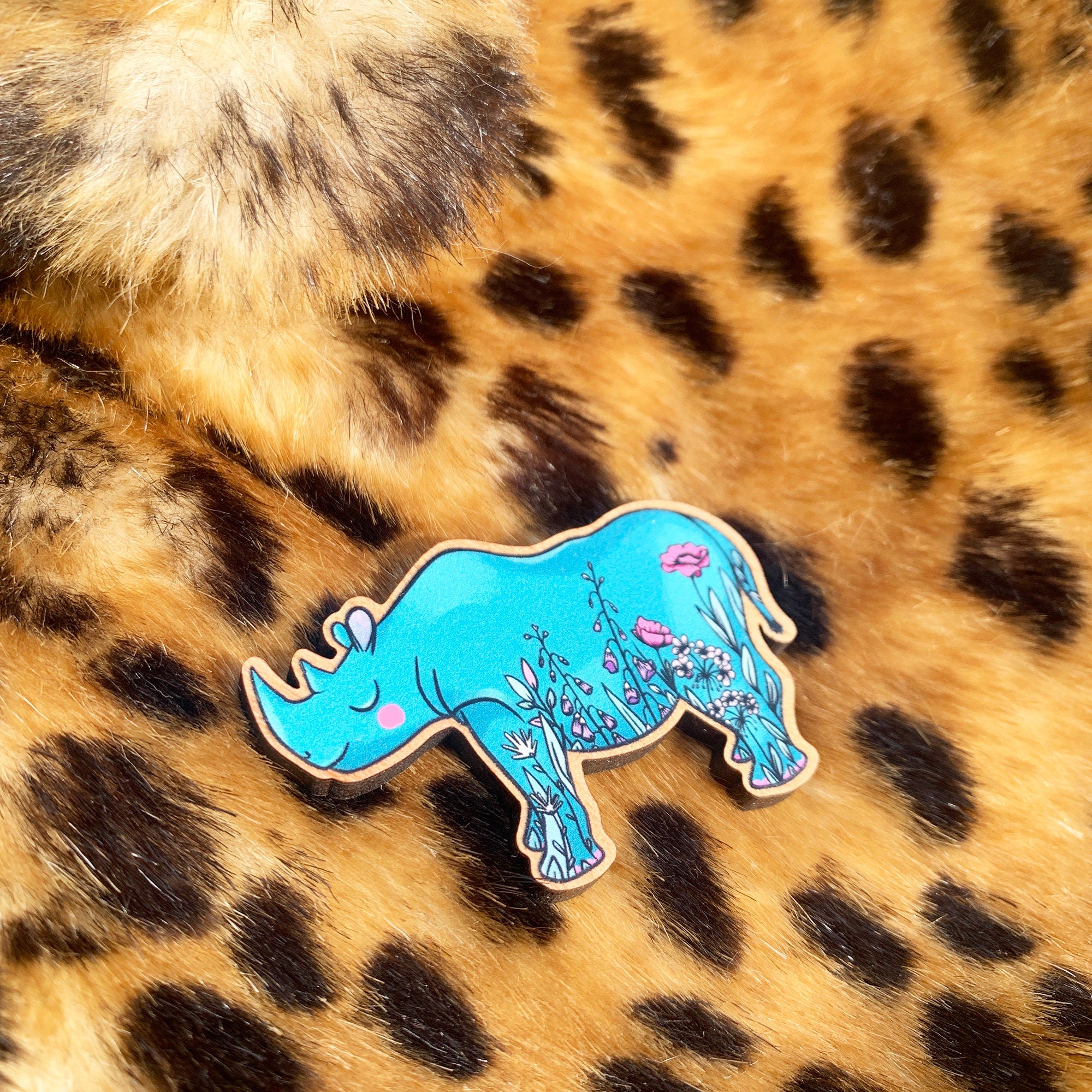 Rhino Brooch