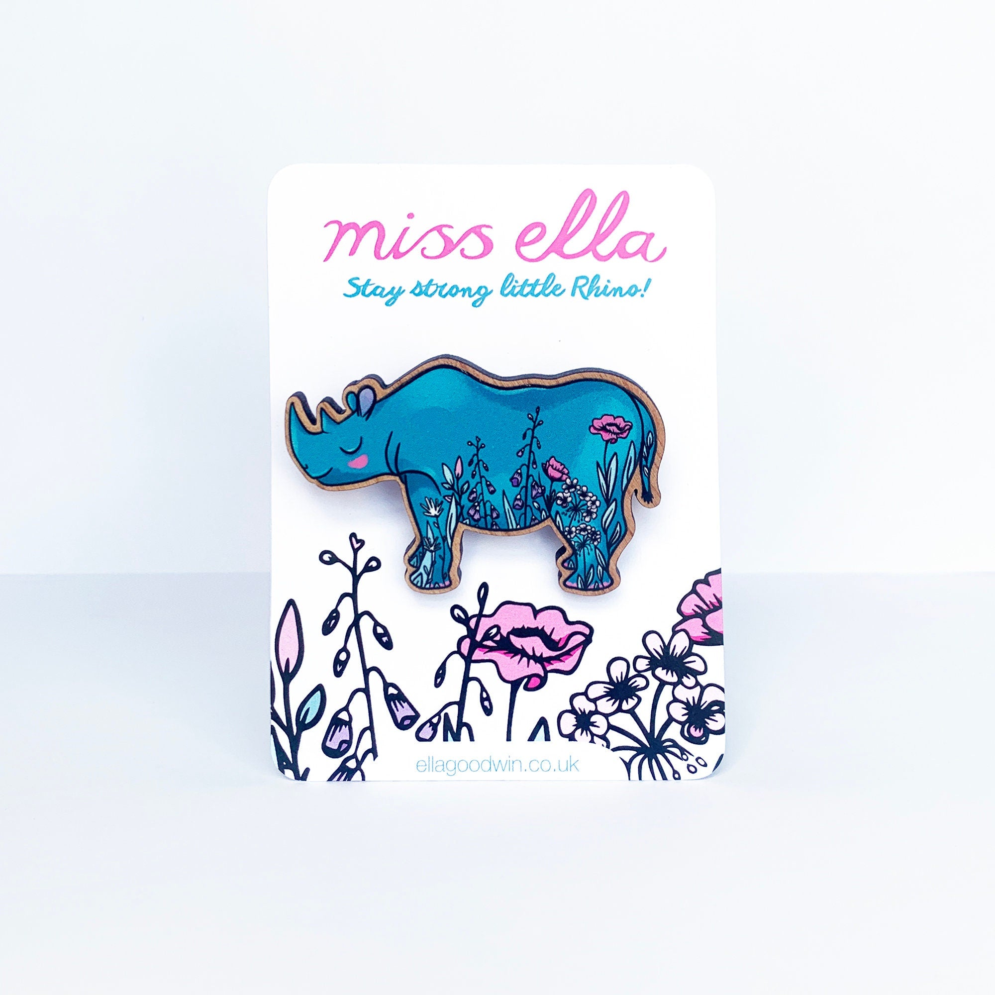 Rhino Brooch