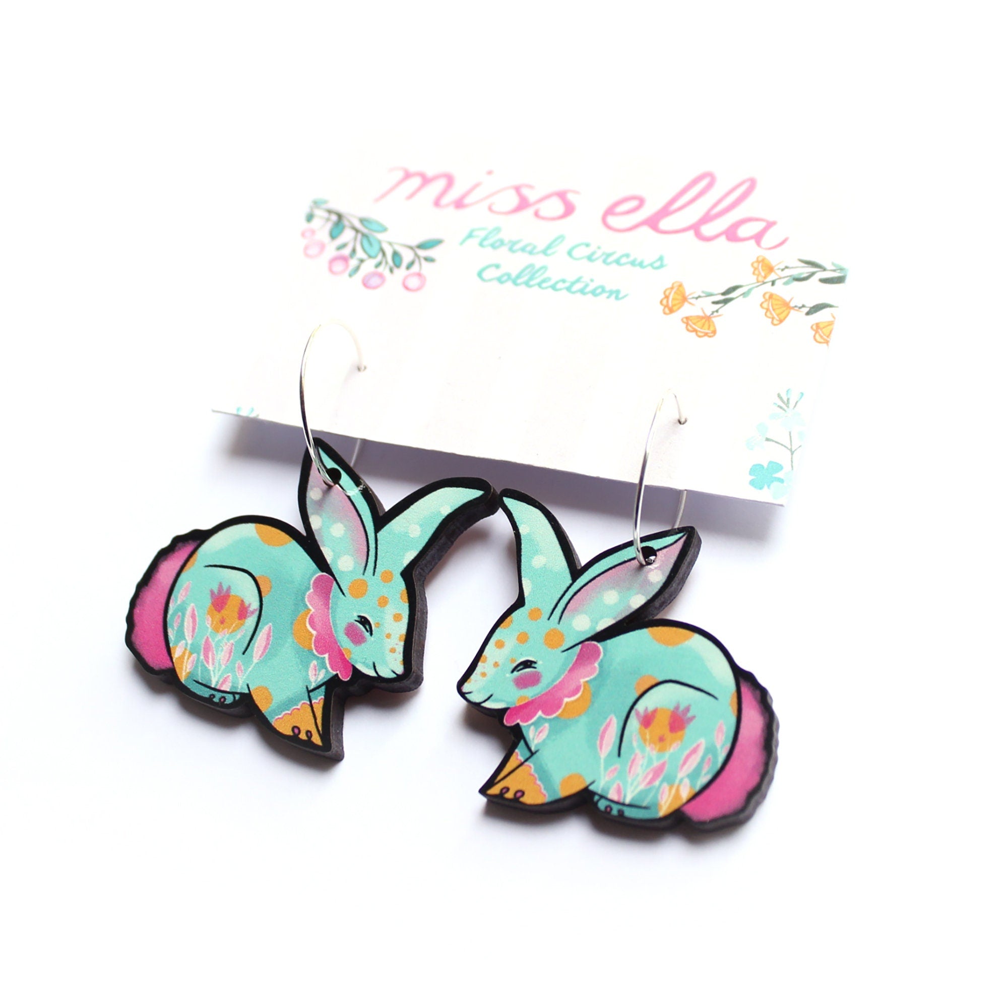 Circus Bunny Earrings