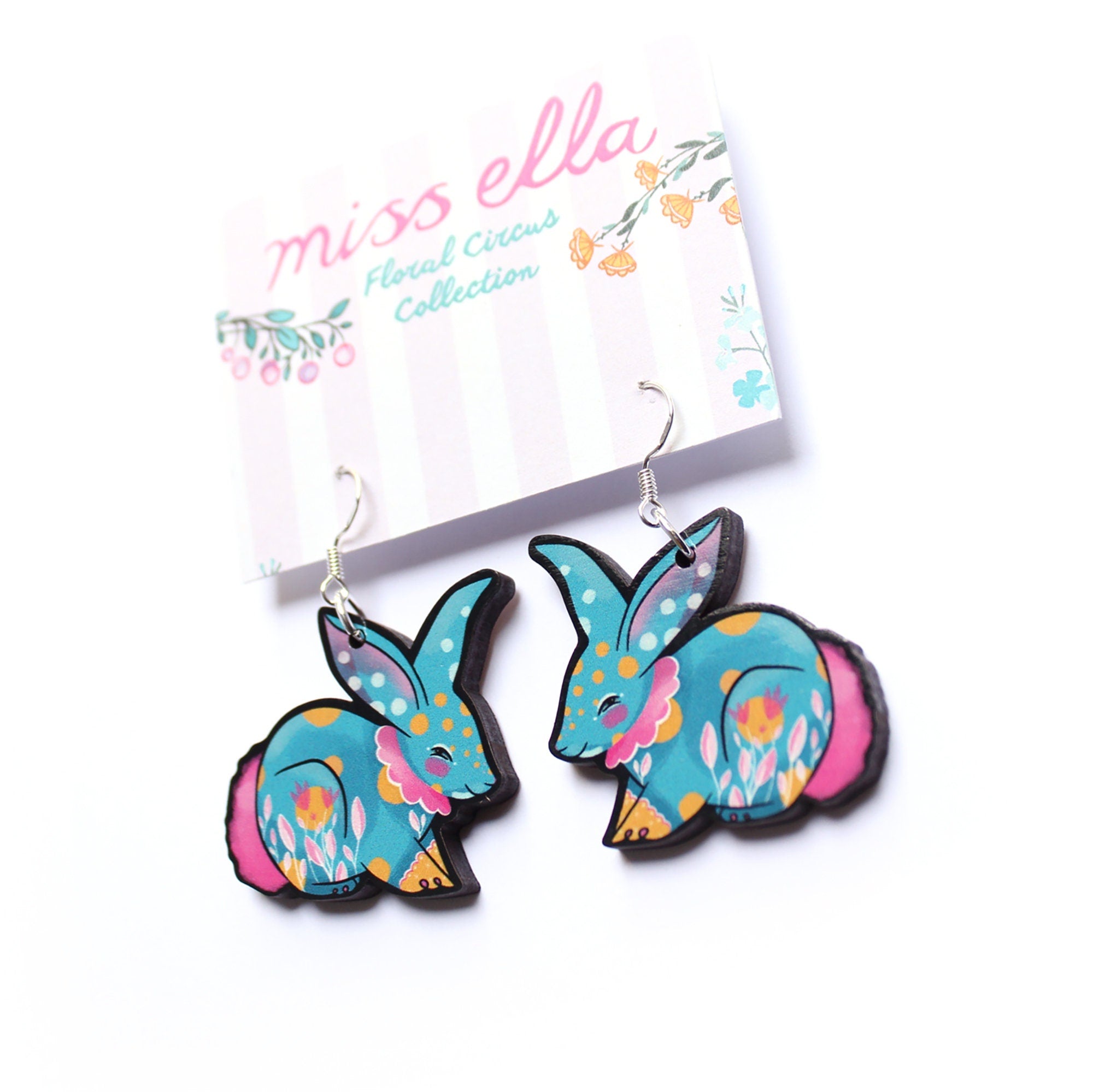 Circus Bunny Earrings
