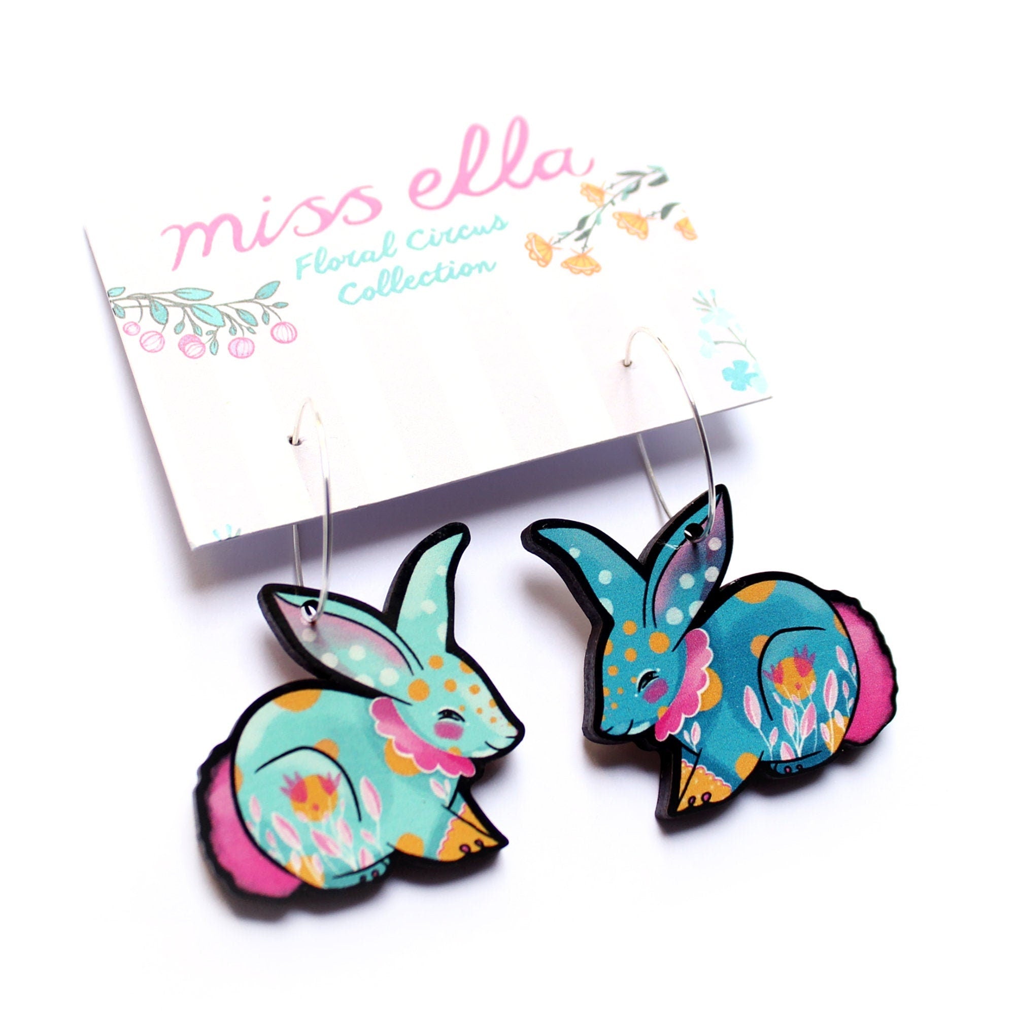 Circus Bunny Earrings