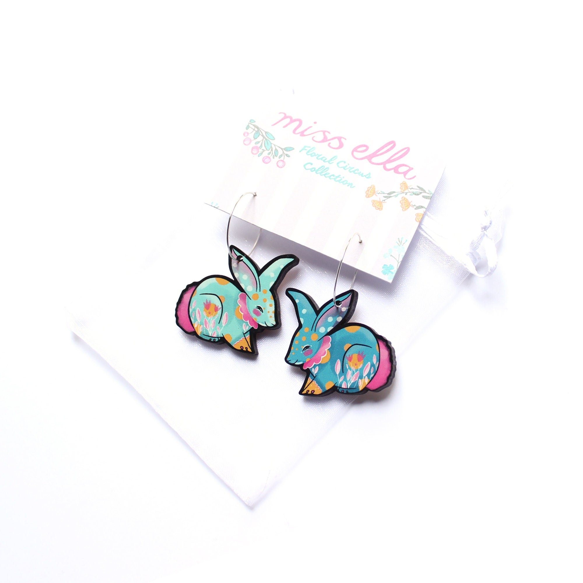 Circus Bunny Earrings
