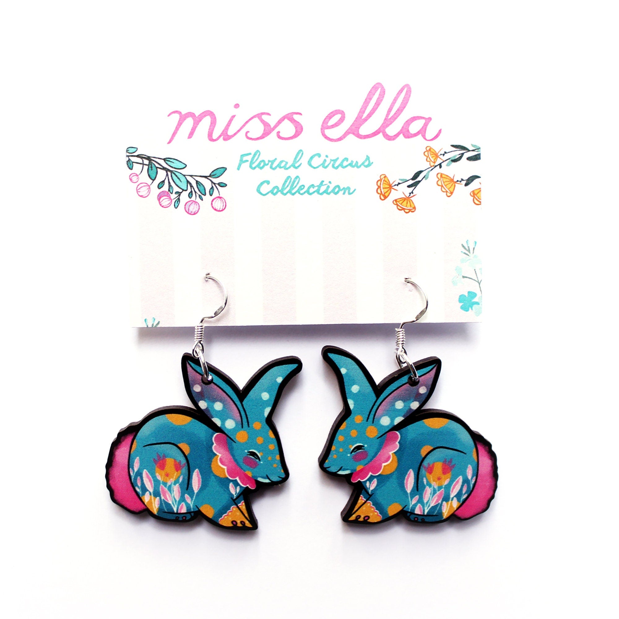 Circus Bunny Earrings