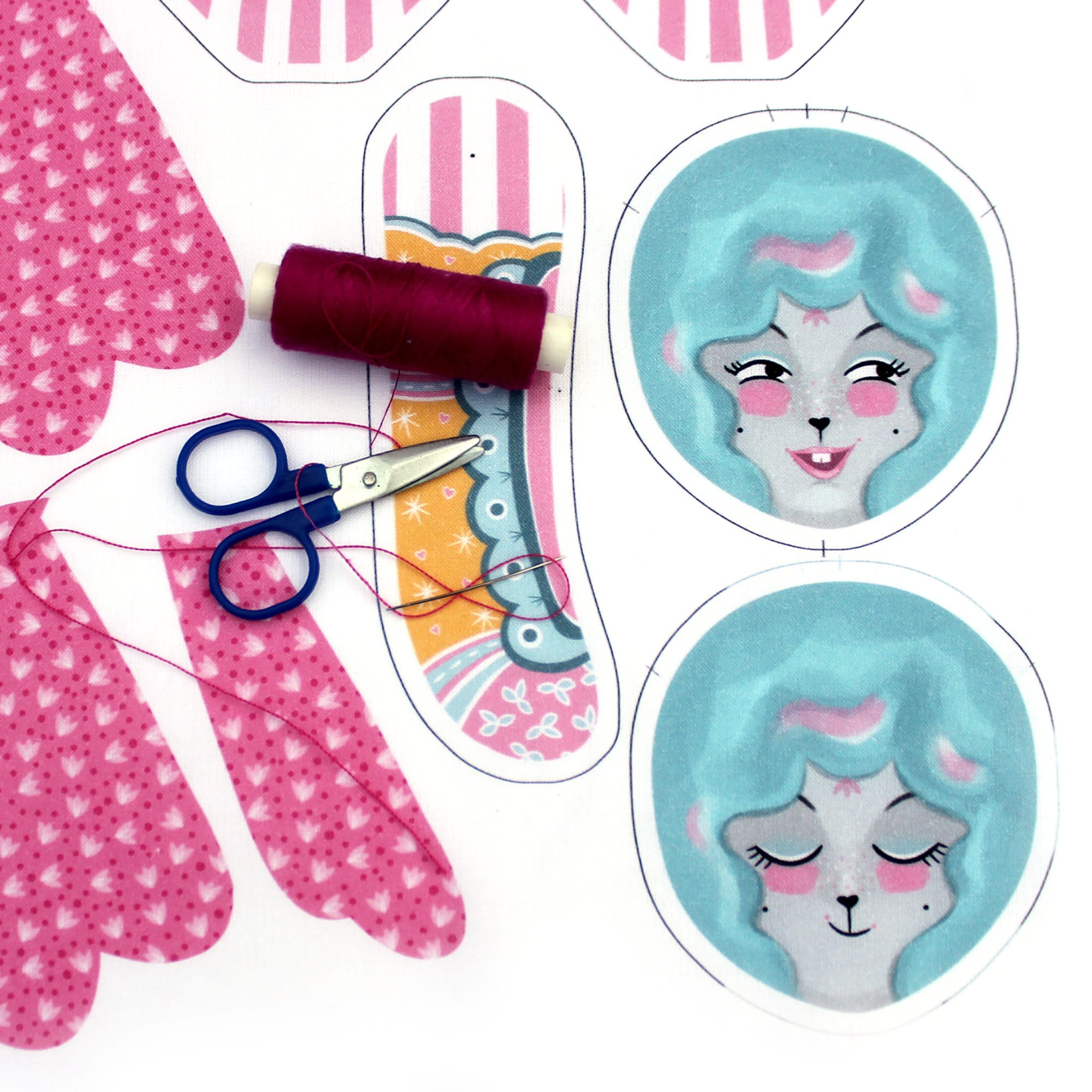 DIY Kit - Mewky the Circus Ringmaster Cat Bunny - FREE UK SHIPPING