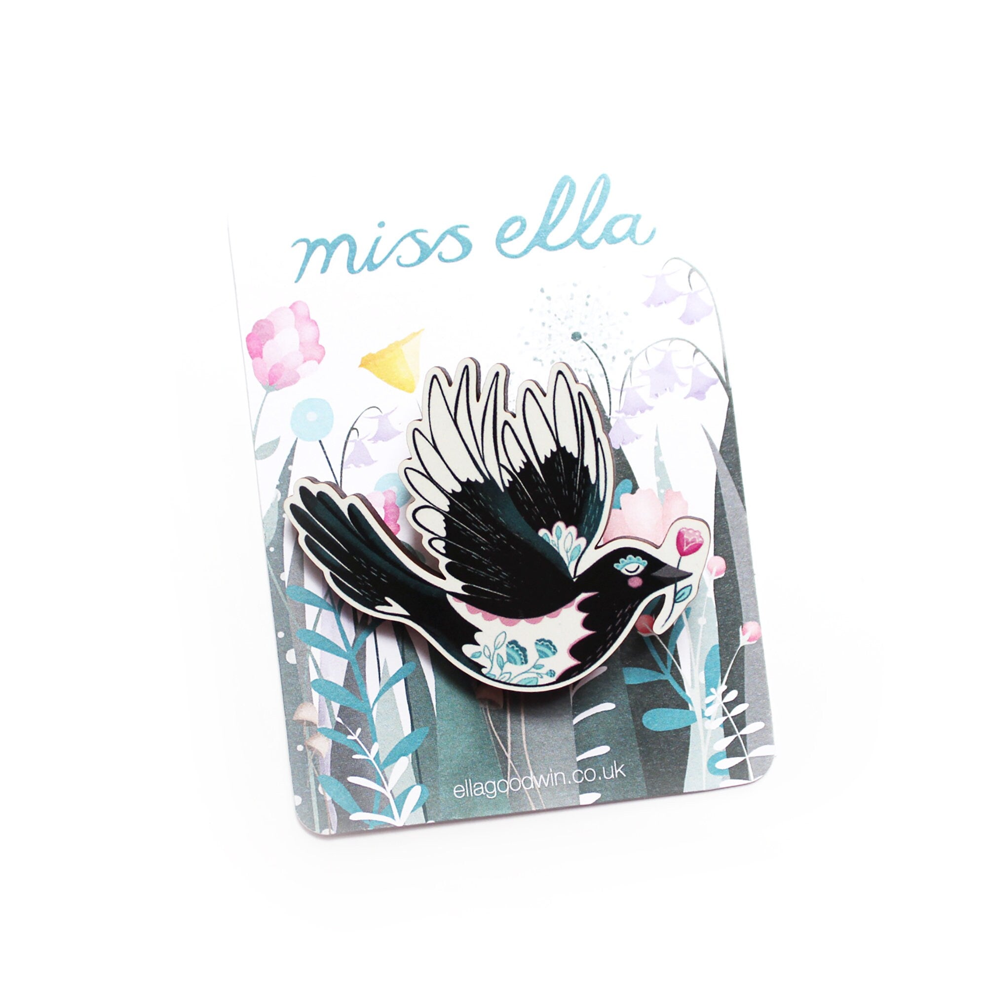 Magpie Brooch