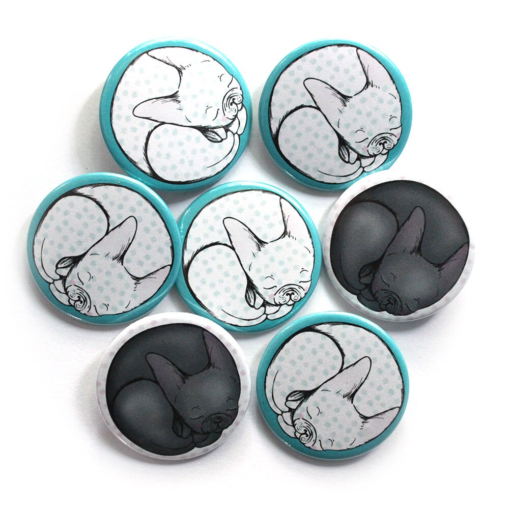 Frenchie Badges/Fridge Magnets
