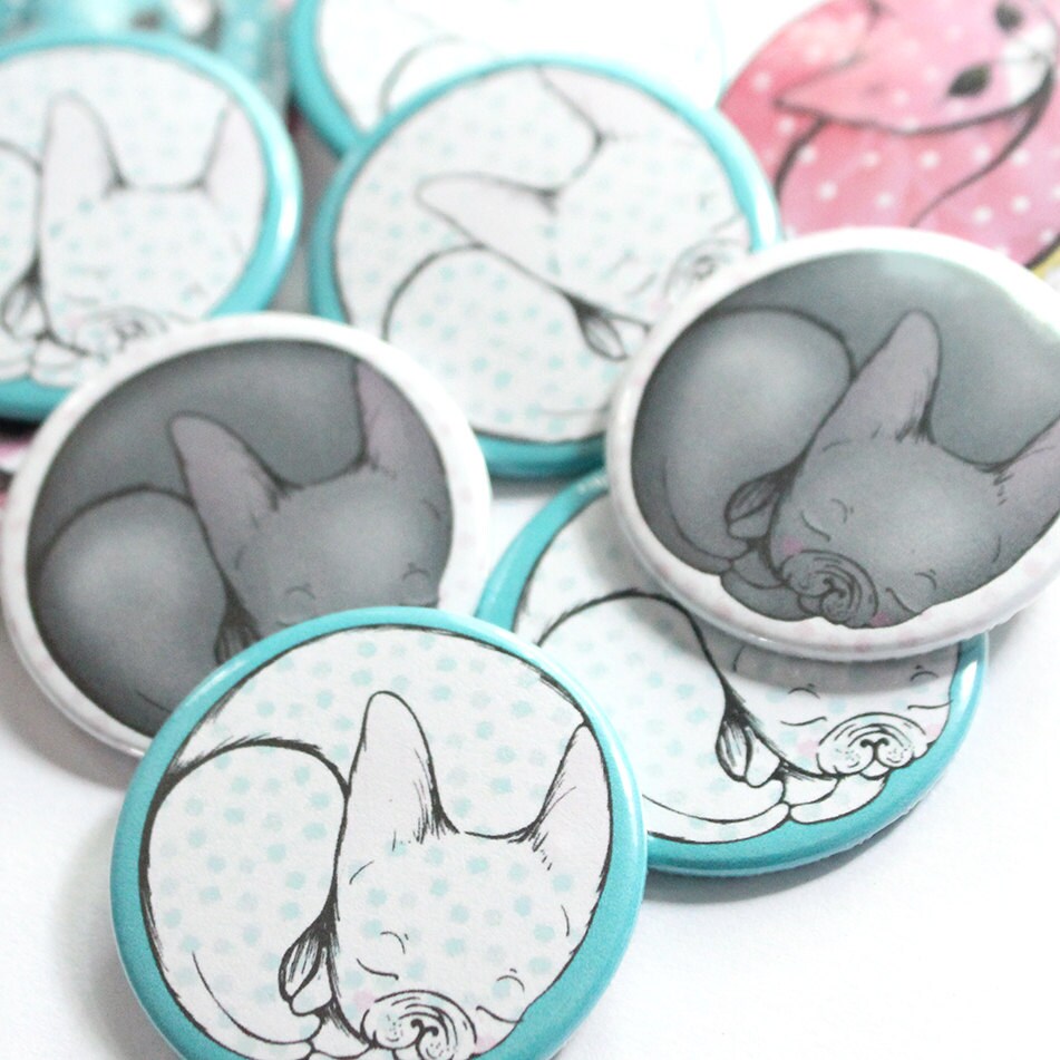 Frenchie Badges/Fridge Magnets