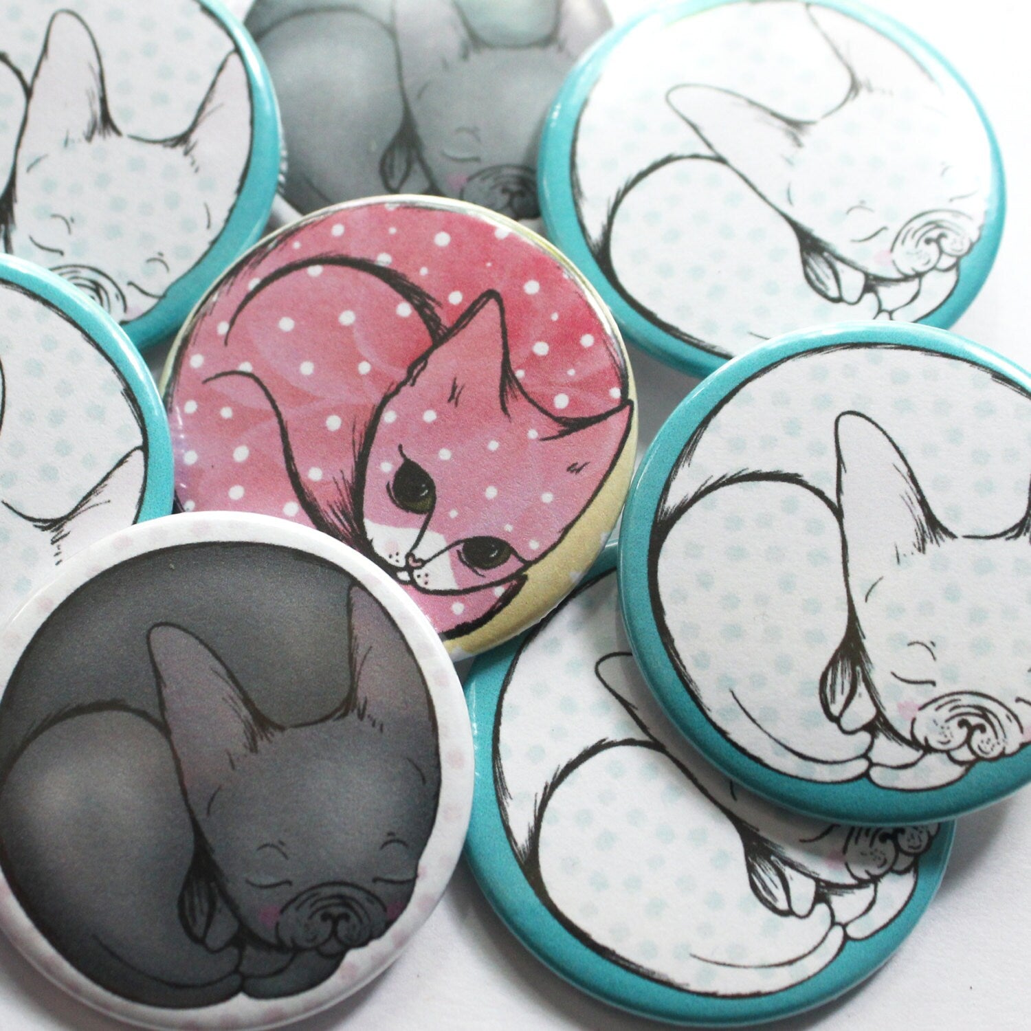 Frenchie Badges/Fridge Magnets