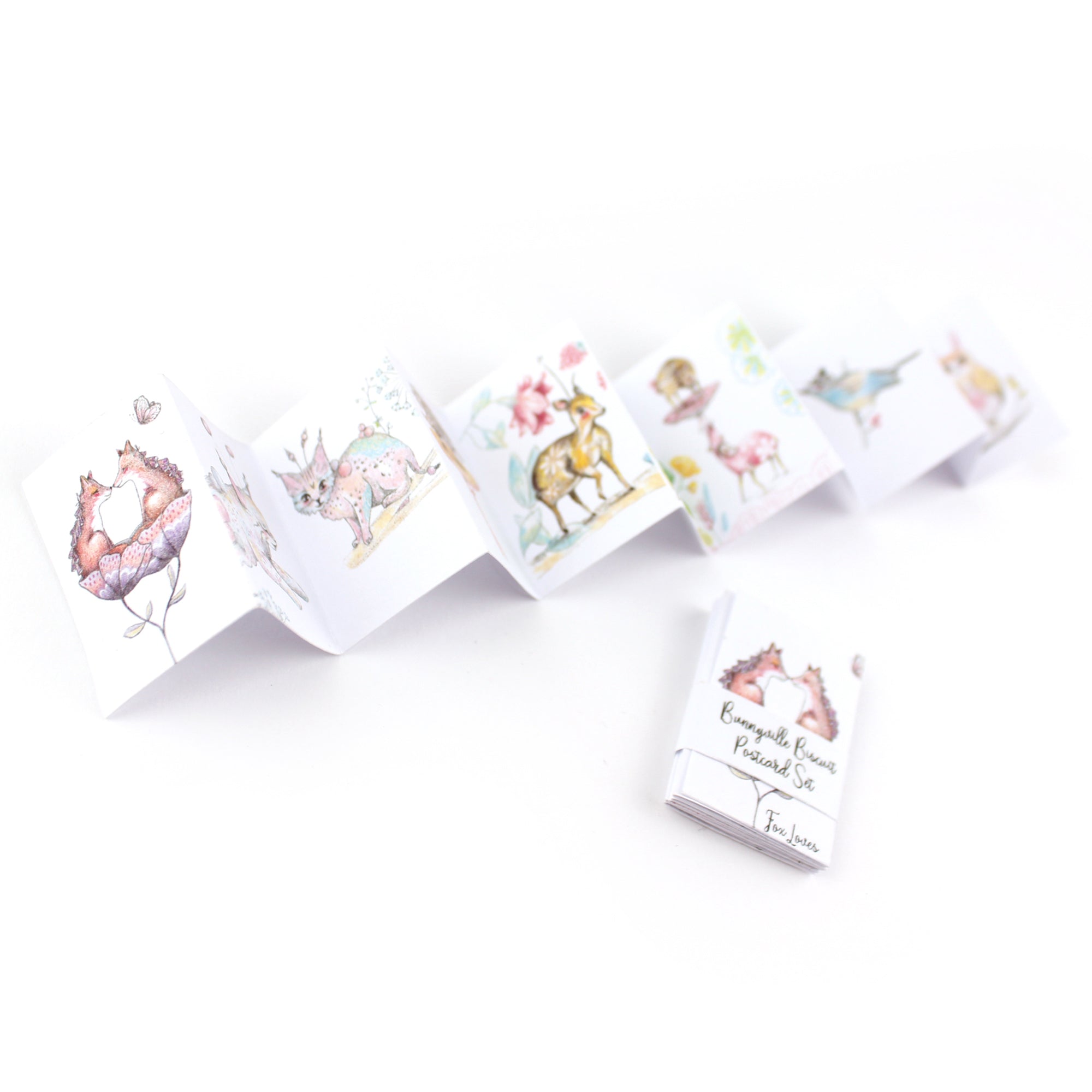 Frances the Fox and Bea the Badger and Mini Postcard Set