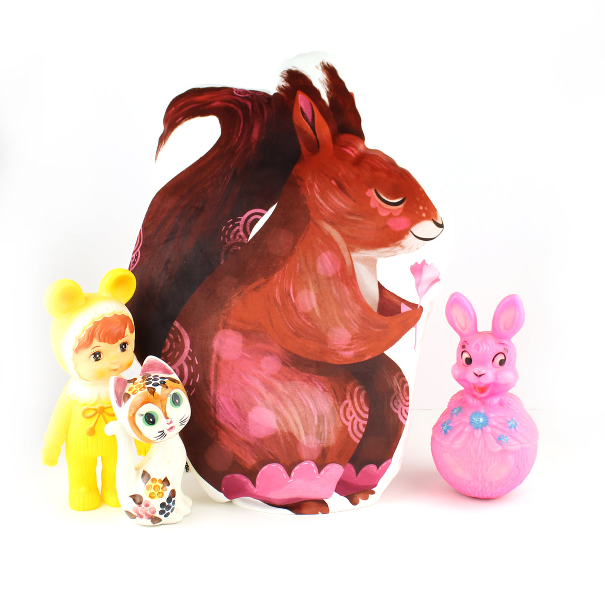 DIY sewing KIT - Red Squirrel Cushion - END OF LINE SALE